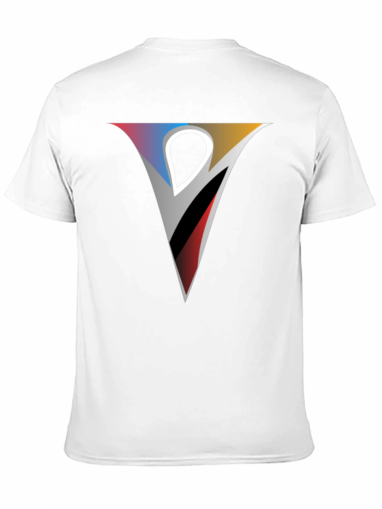 Geometric V Graphic Tee - Modern Style