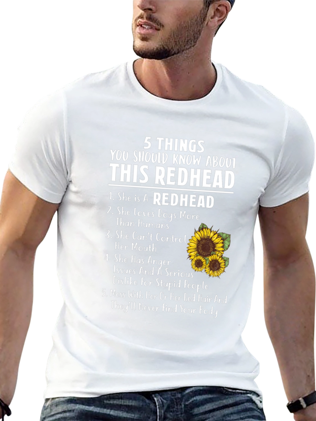 5 Things Redhead T-Shirt - Sassy & Funny