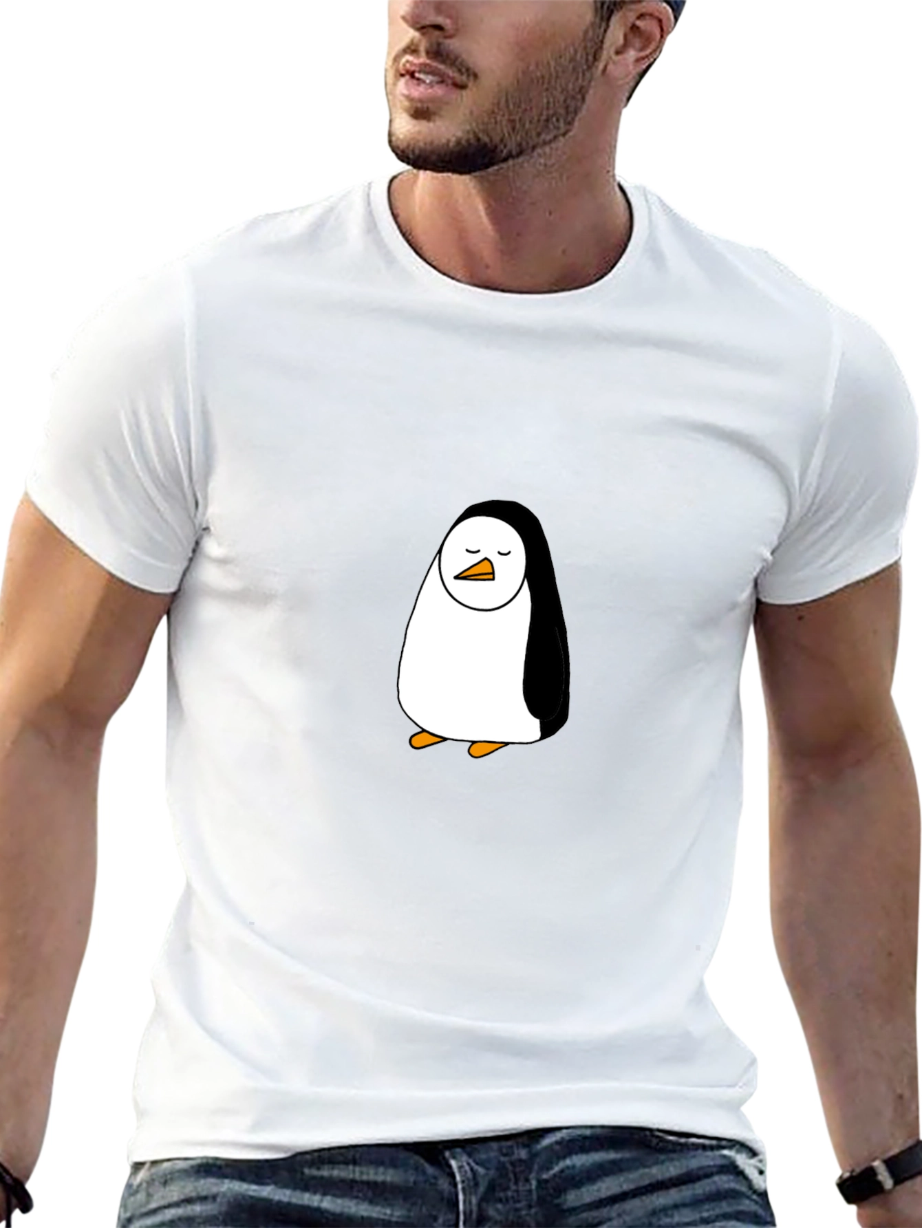 Penguin Graphic Black T-Shirt