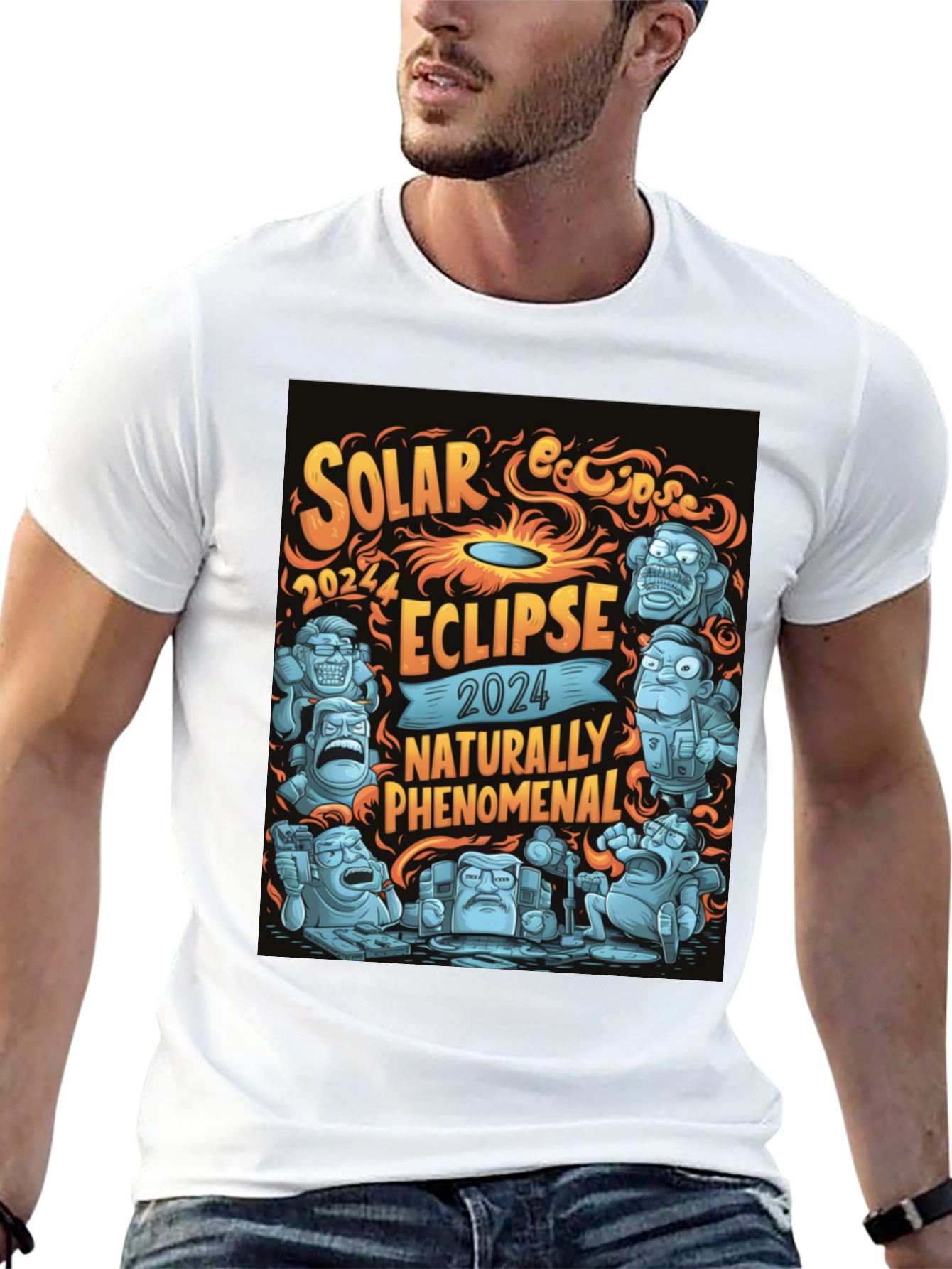 Solar Eclipse 2024 Naturally Phenomenal Graphic T-Shirt