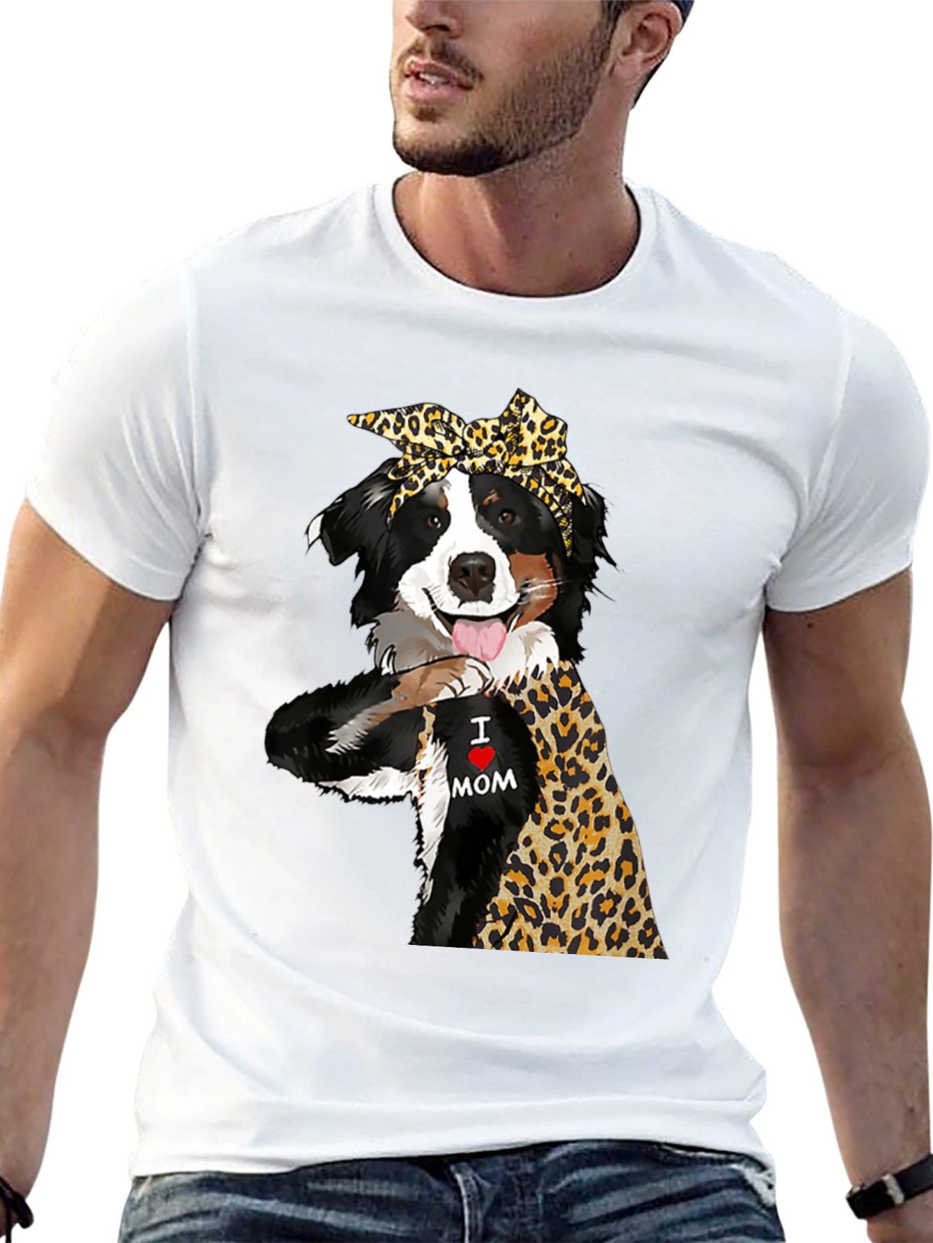 I Love Mom Dog T-Shirt