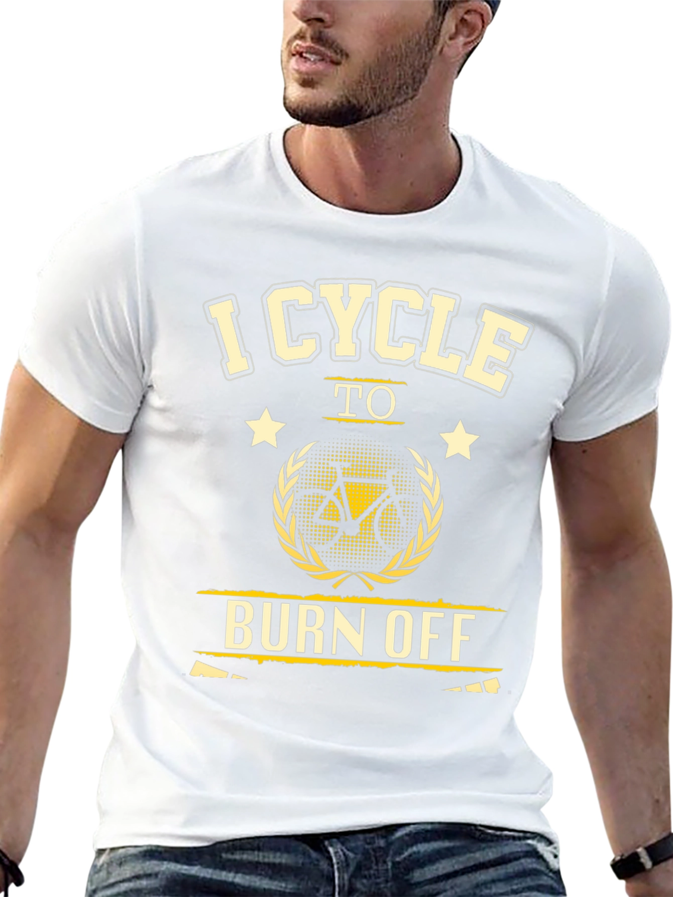 I Cycle to Burn Off Black T-Shirt