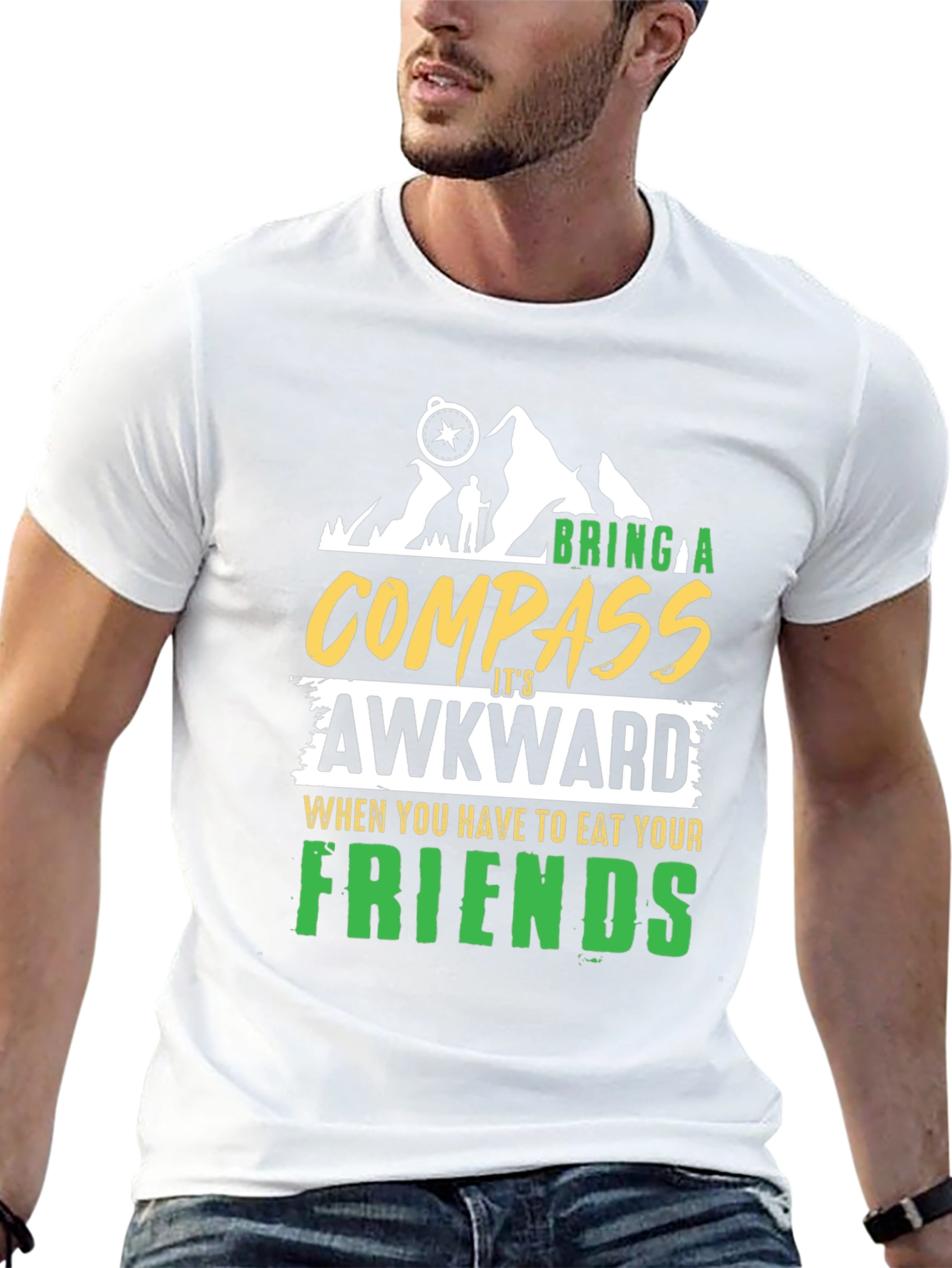 Bring a Compass Humor Graphic T-Shirt