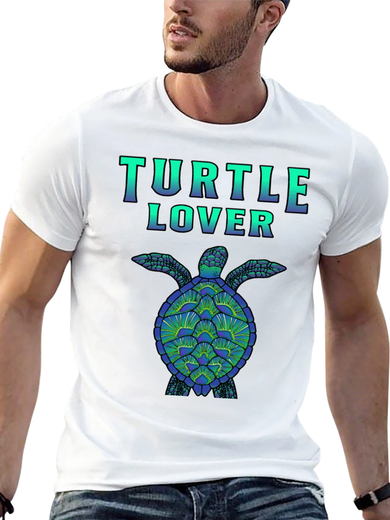 Turtle Lover Graphic Tee - Sea Turtle Design