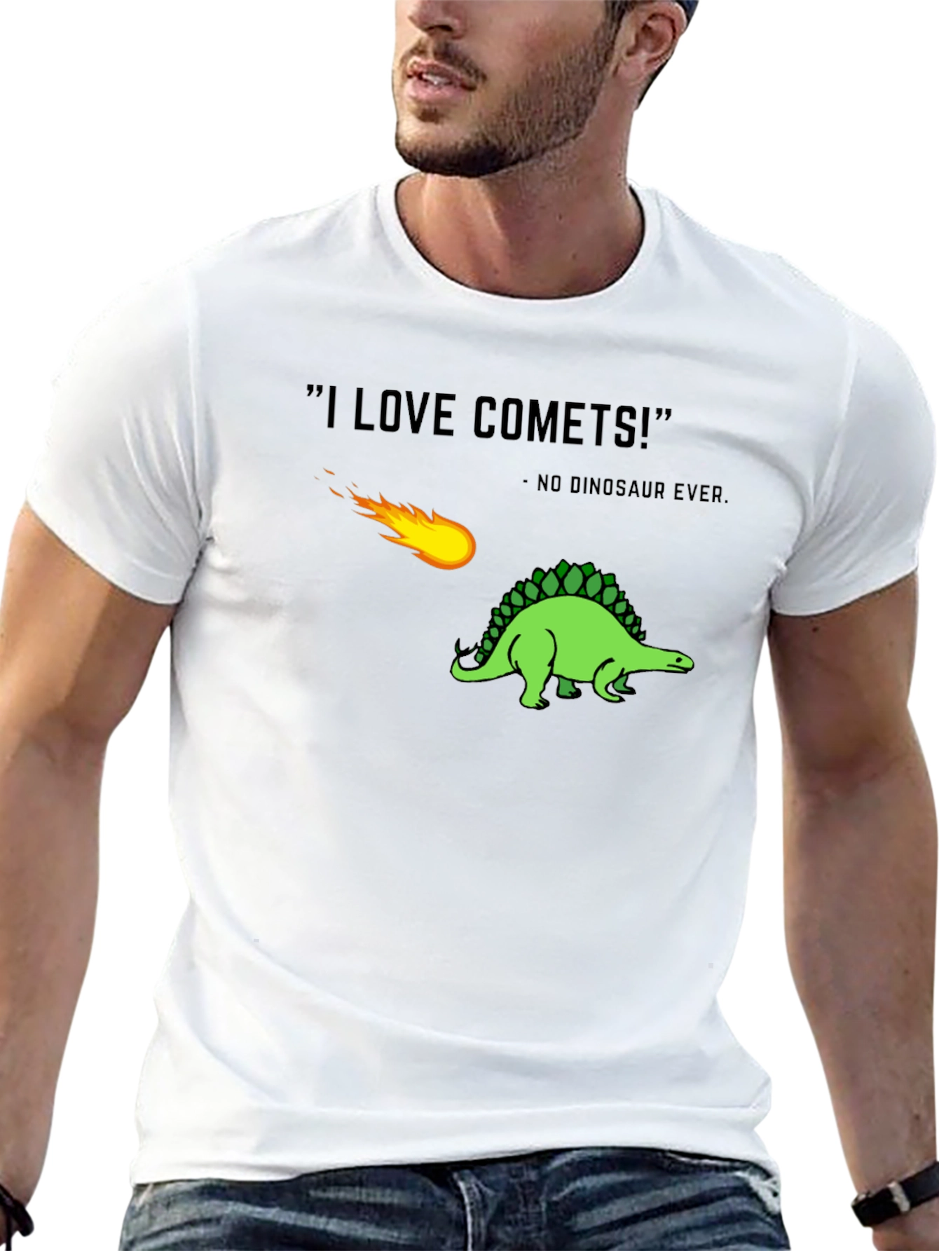 I Love Comets! Dinosaur Graphic T-Shirt
