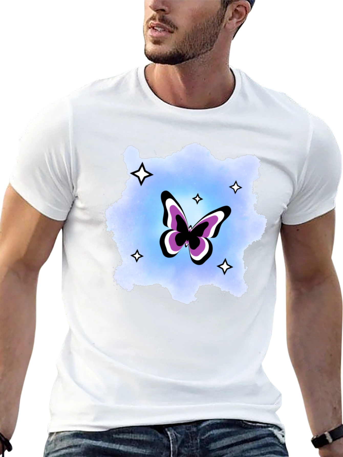 Butterfly Starburst Graphic T-Shirt