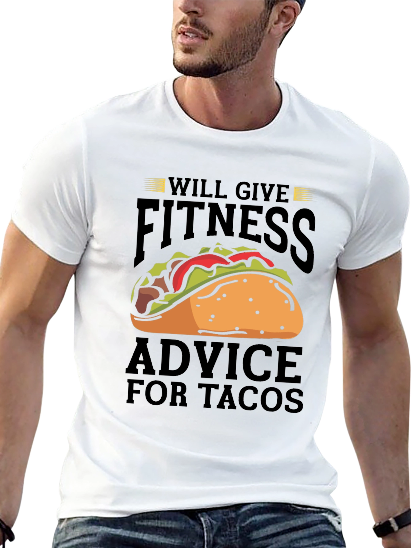 Fitness Advice For Tacos Graphic T-Shirt