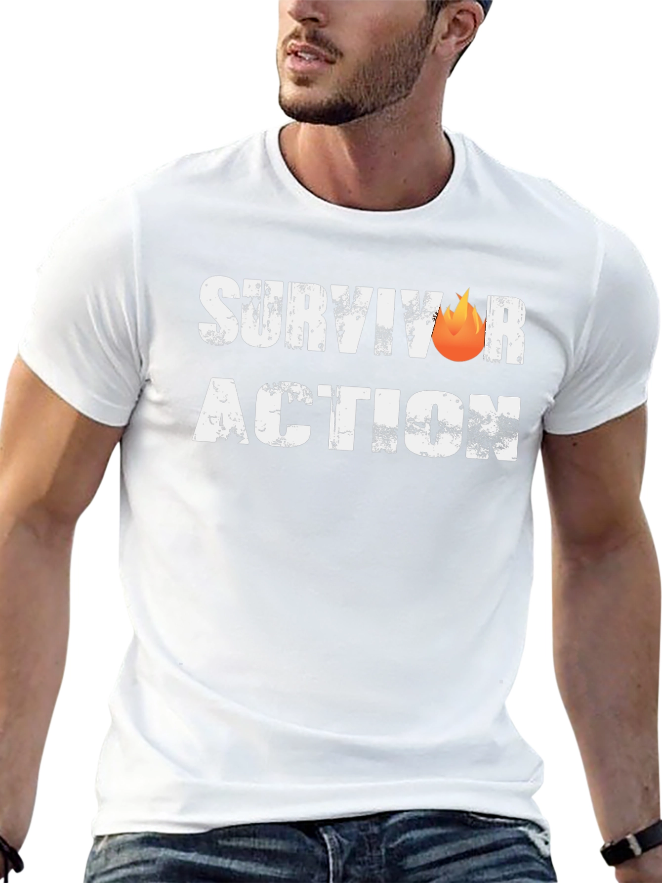 Survivor Action Graphic T-Shirt