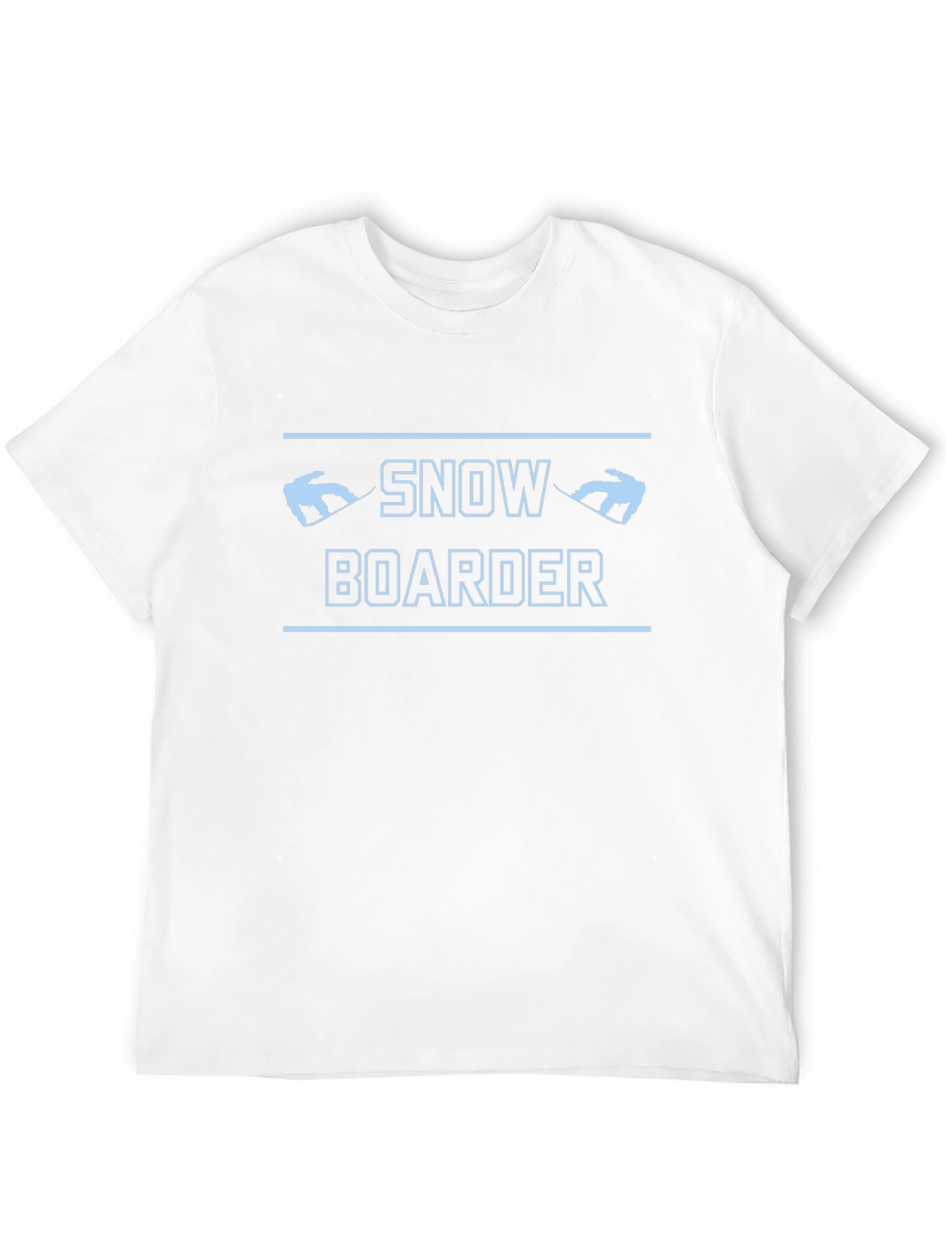 Snowboarder Graphic Tee - Black Cotton