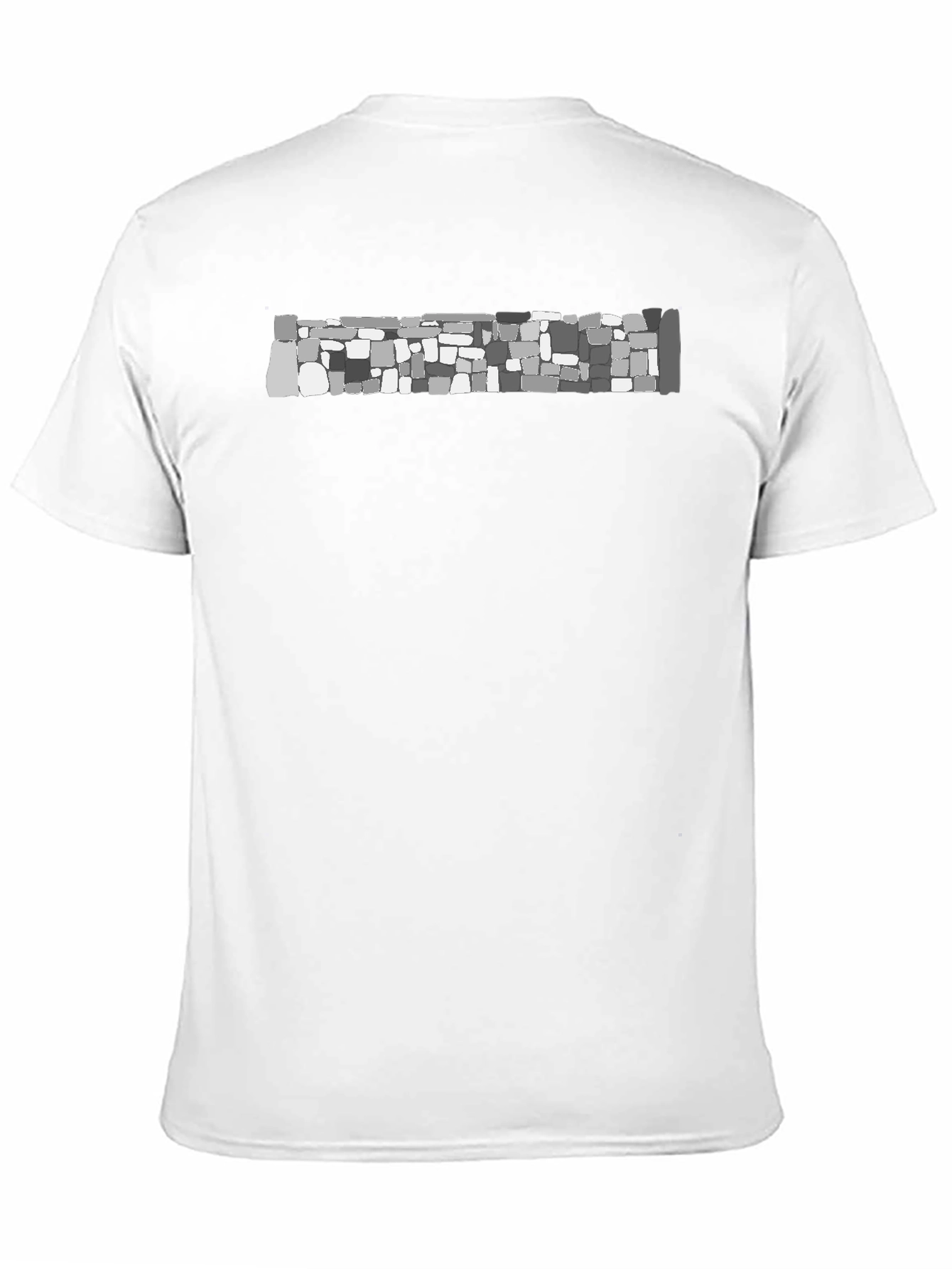 Stone Wall Graphic Tee - Casual Black T-Shirt