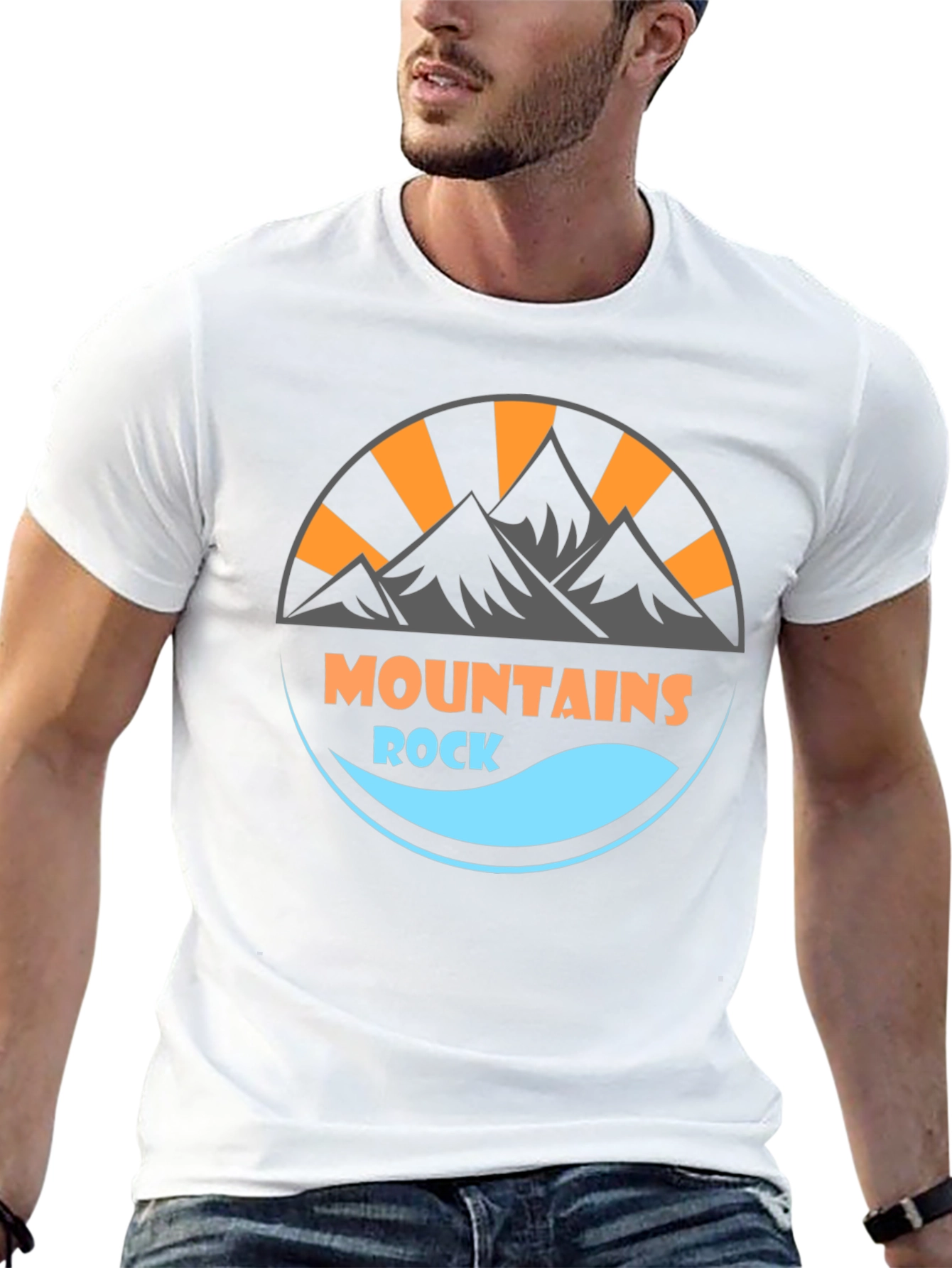 Mountains Rock Graphic Tee - Adventure Awaits!