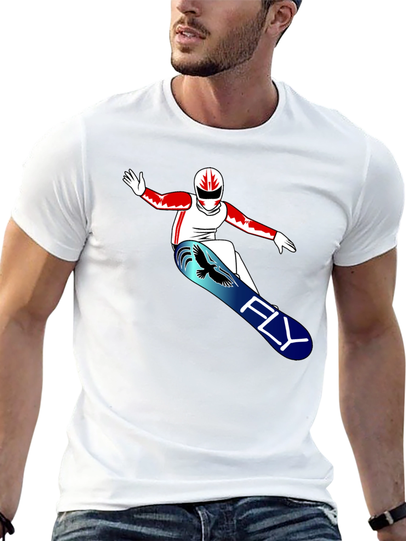 Fly Snowboarder Graphic T-Shirt