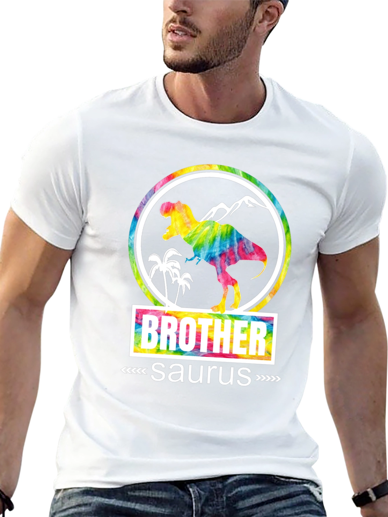 Brother Saurus T-Shirt - Dinosaur Graphic Tee