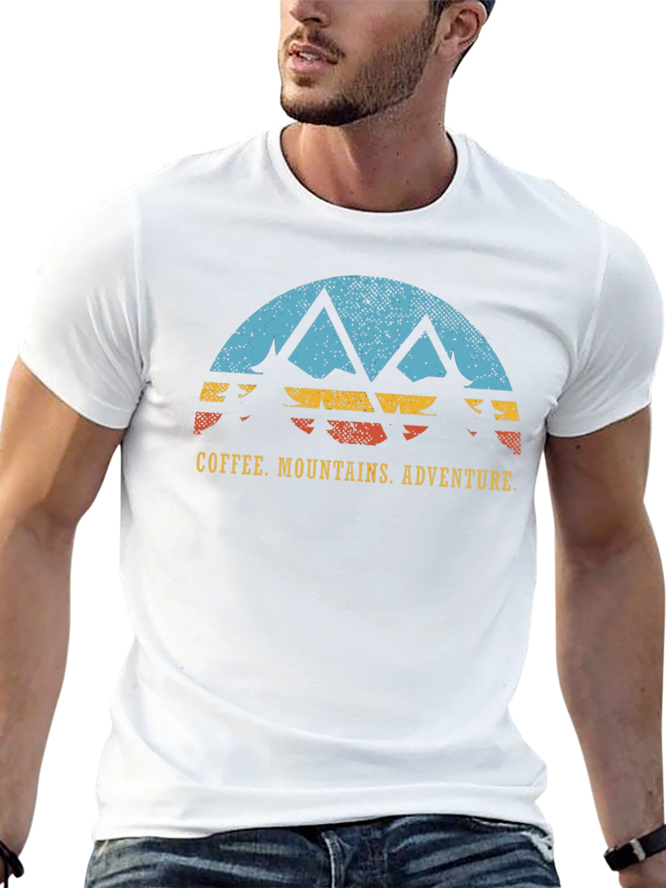 Coffee Mountains Adventure Graphic T-Shirt