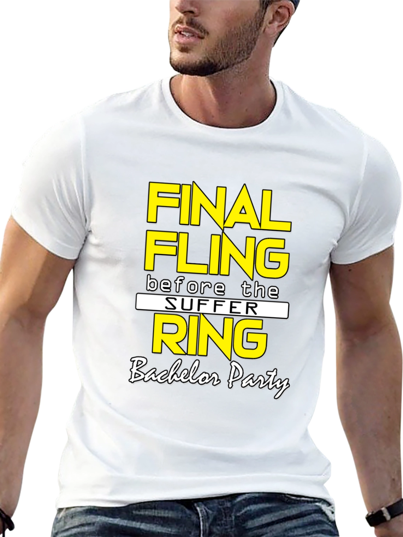 Final Fling Bachelor Party T-Shirt - Black