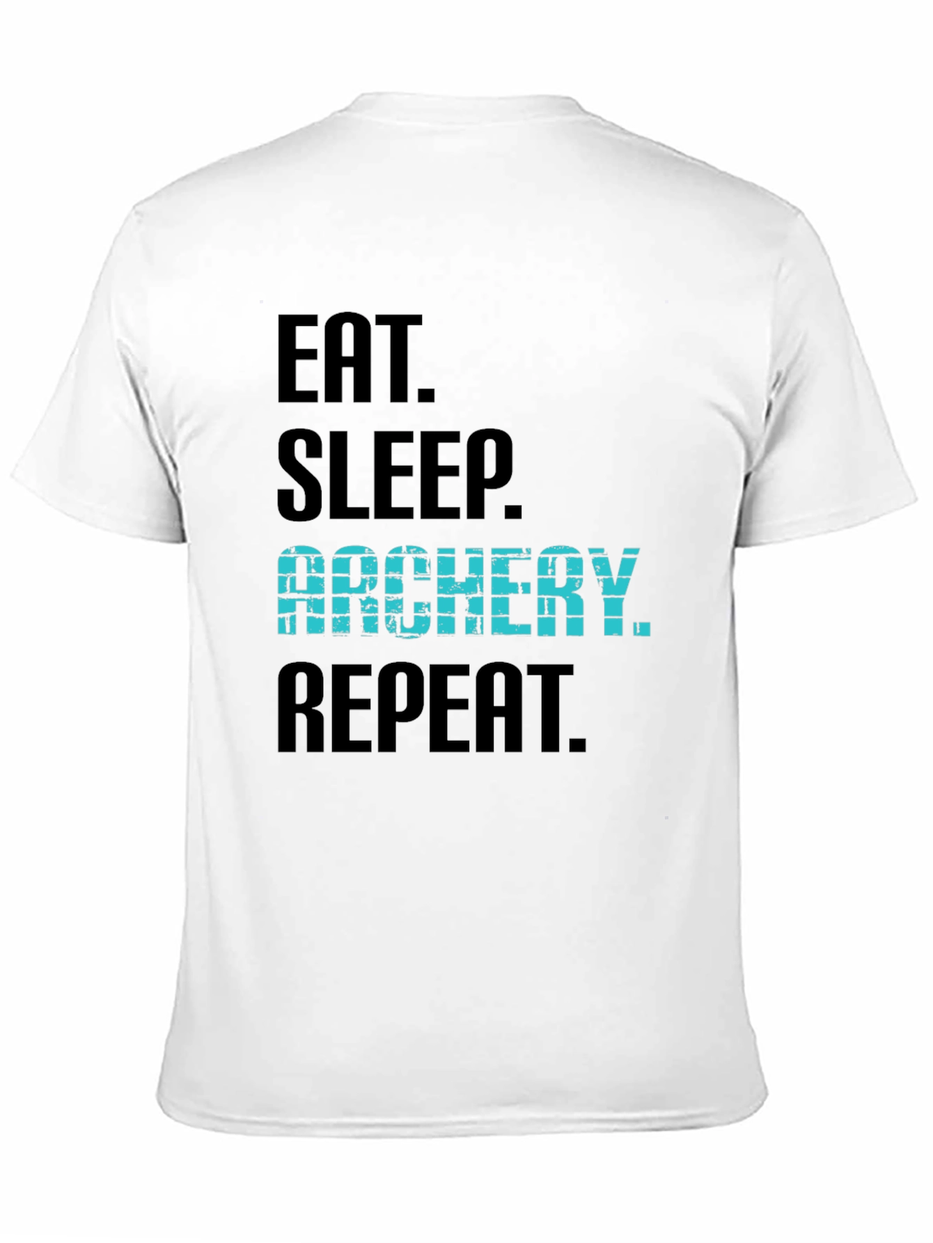 Eat Sleep Archery Repeat Black T-Shirt