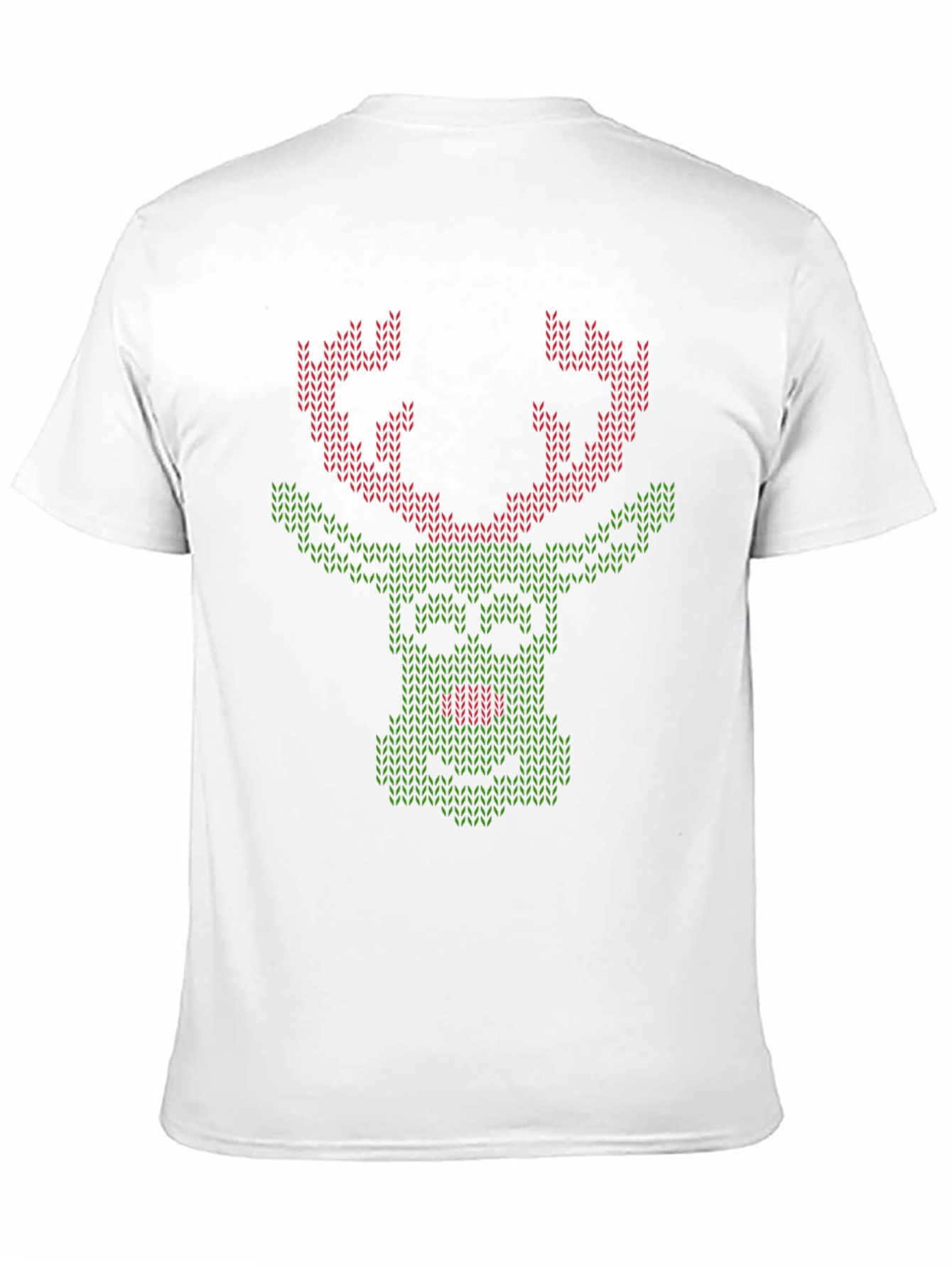 Festive Reindeer Knit Style Tee