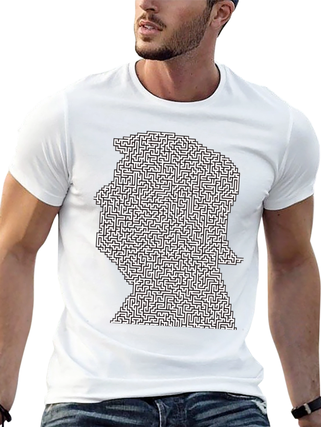 Trump Maze Graphic T-Shirt - Black