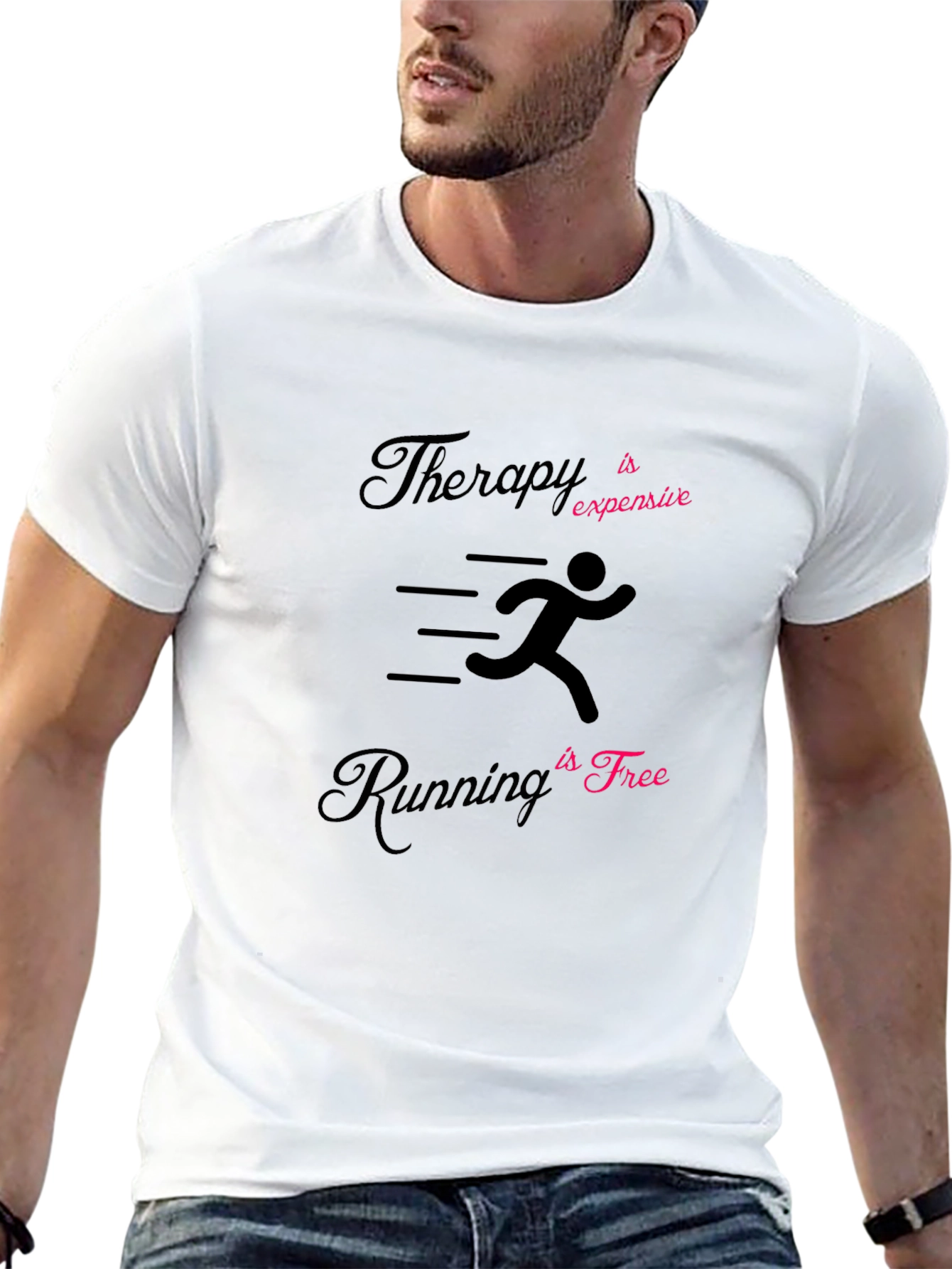 Therapy is Expensive Running is Free T-Shirt
