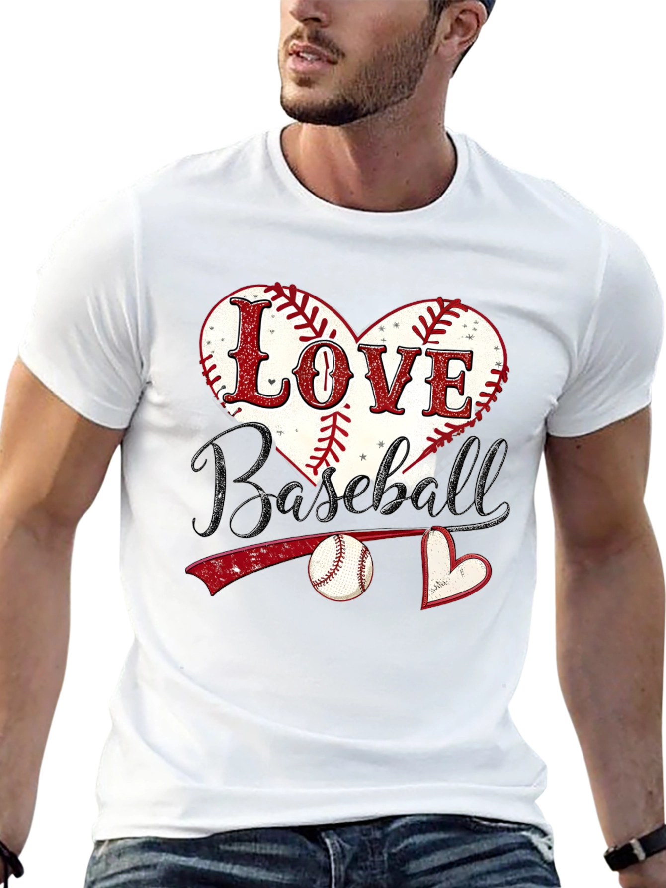 Love Baseball Graphic T-Shirt
