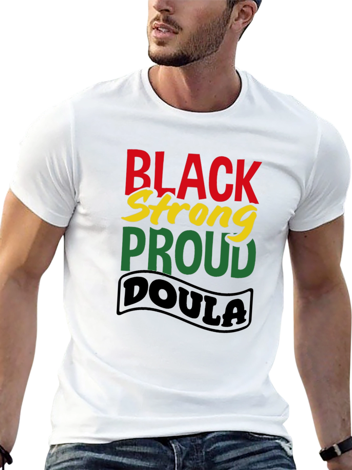 Black Strong Proud Doula T-Shirt