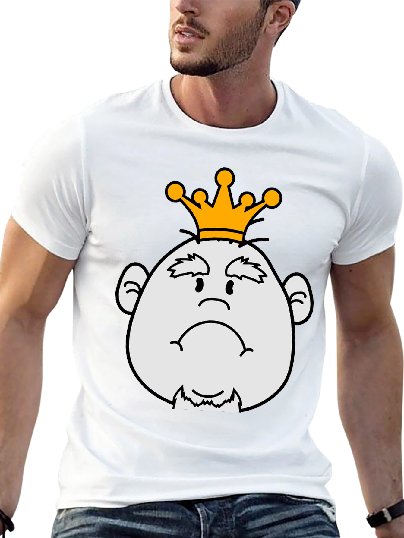 Grumpy King Graphic Tee - Black