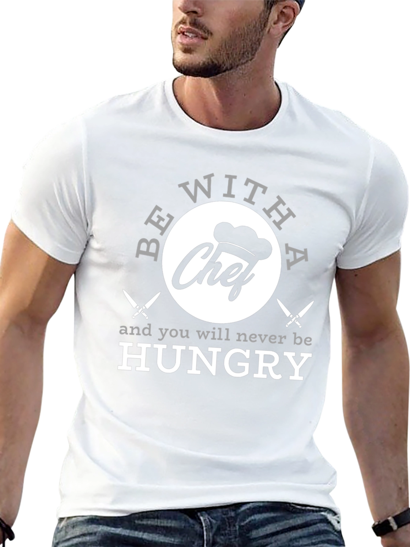 Funny Chef T-Shirt - Be With A Chef!