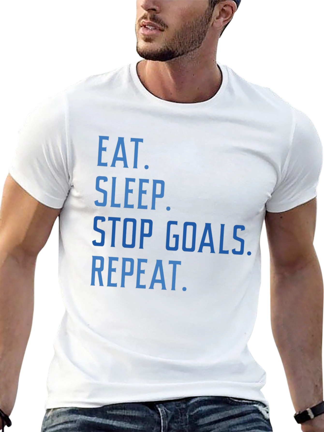 Eat Sleep Stop Goals Repeat T-Shirt