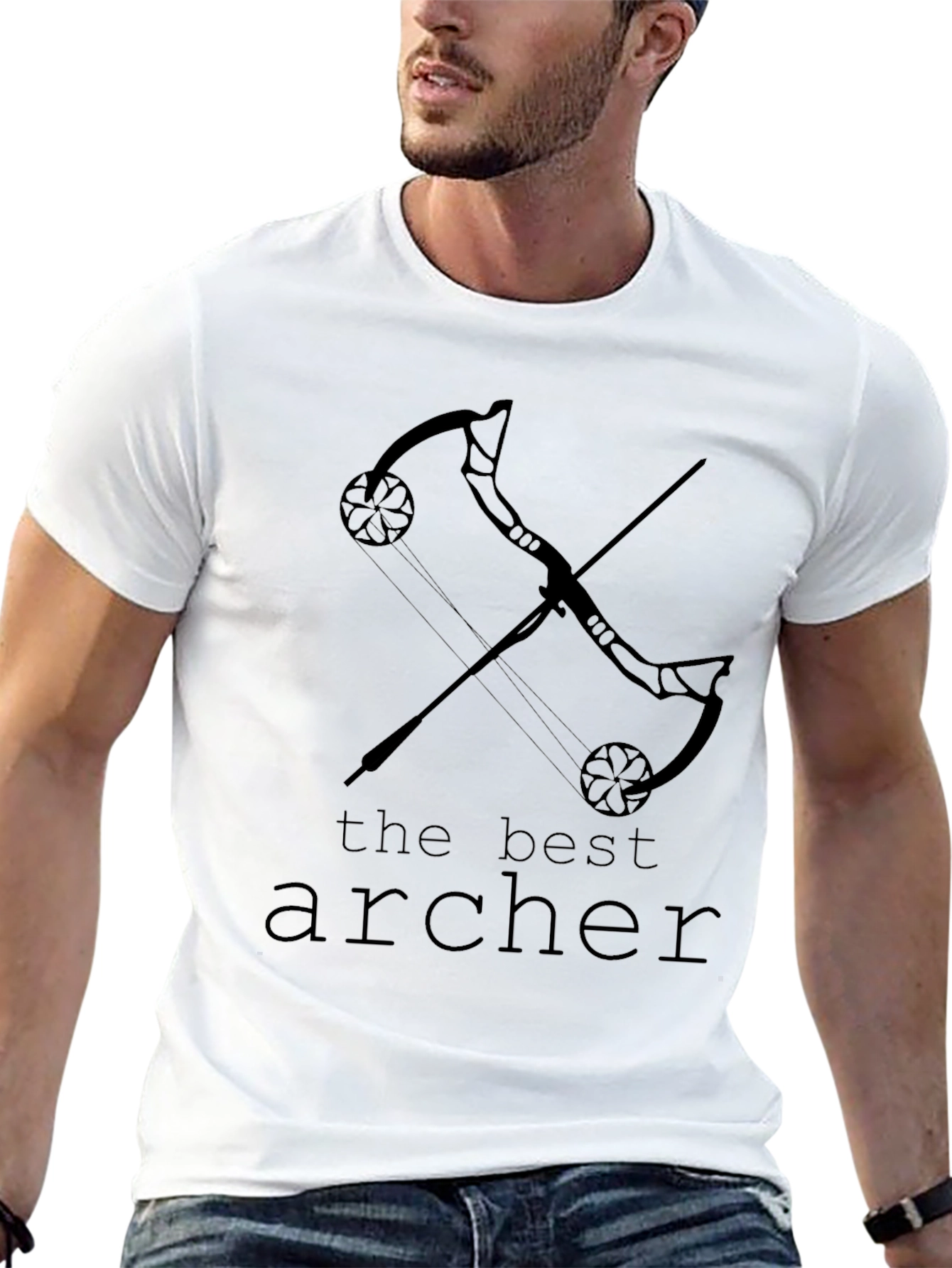 The Best Archer T-Shirt - Black Mens Graphic Tee