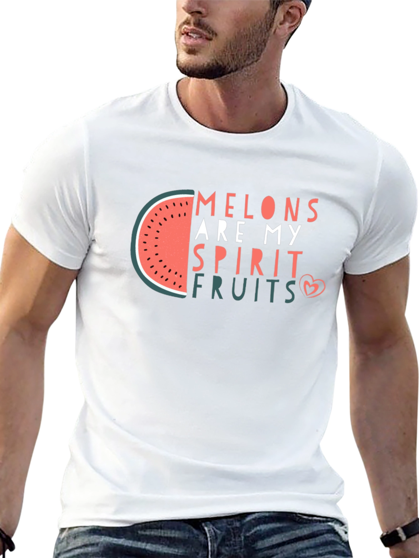 Melons Are My Spirit Fruit Black T-Shirt