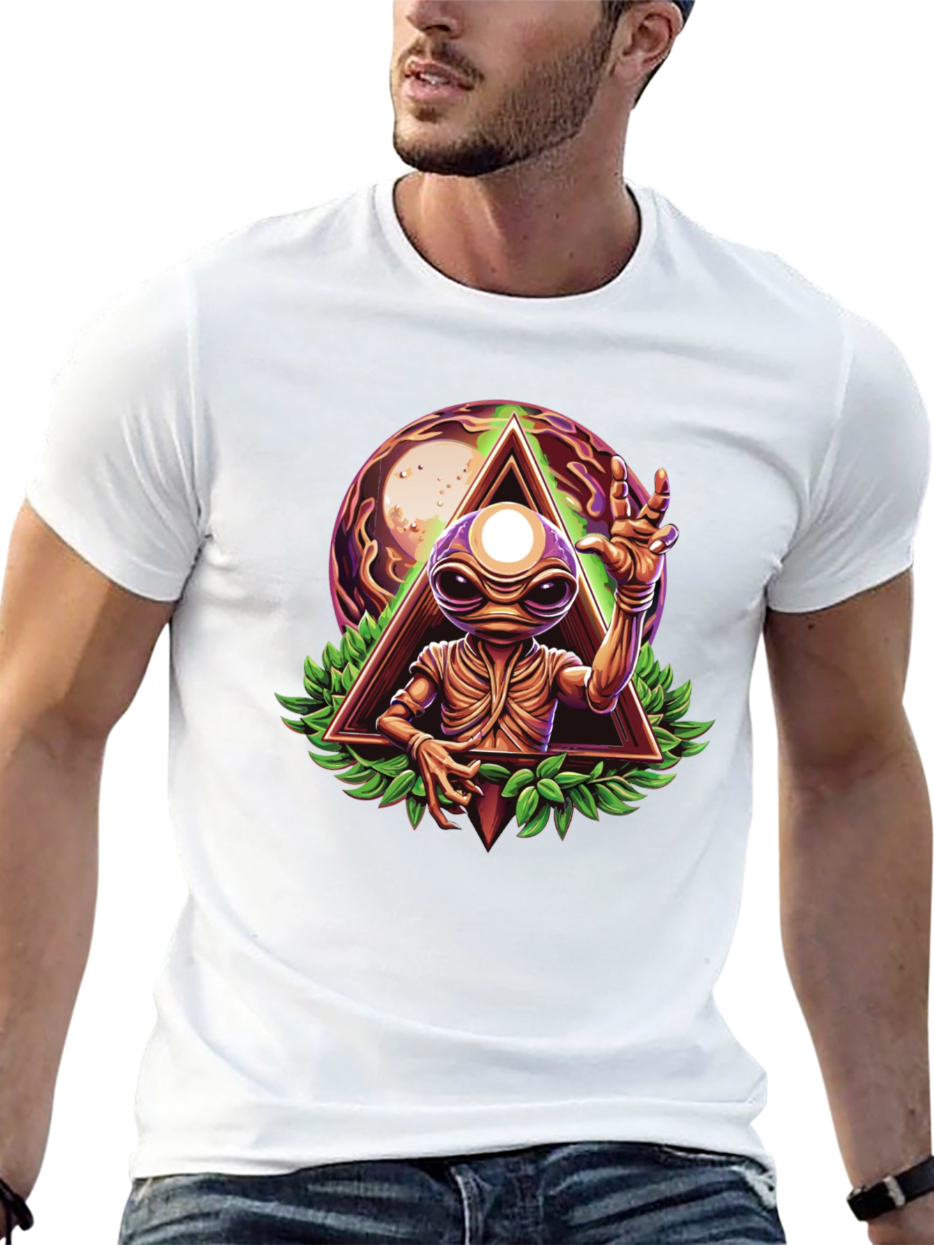 Alien Abduction Graphic T-Shirt