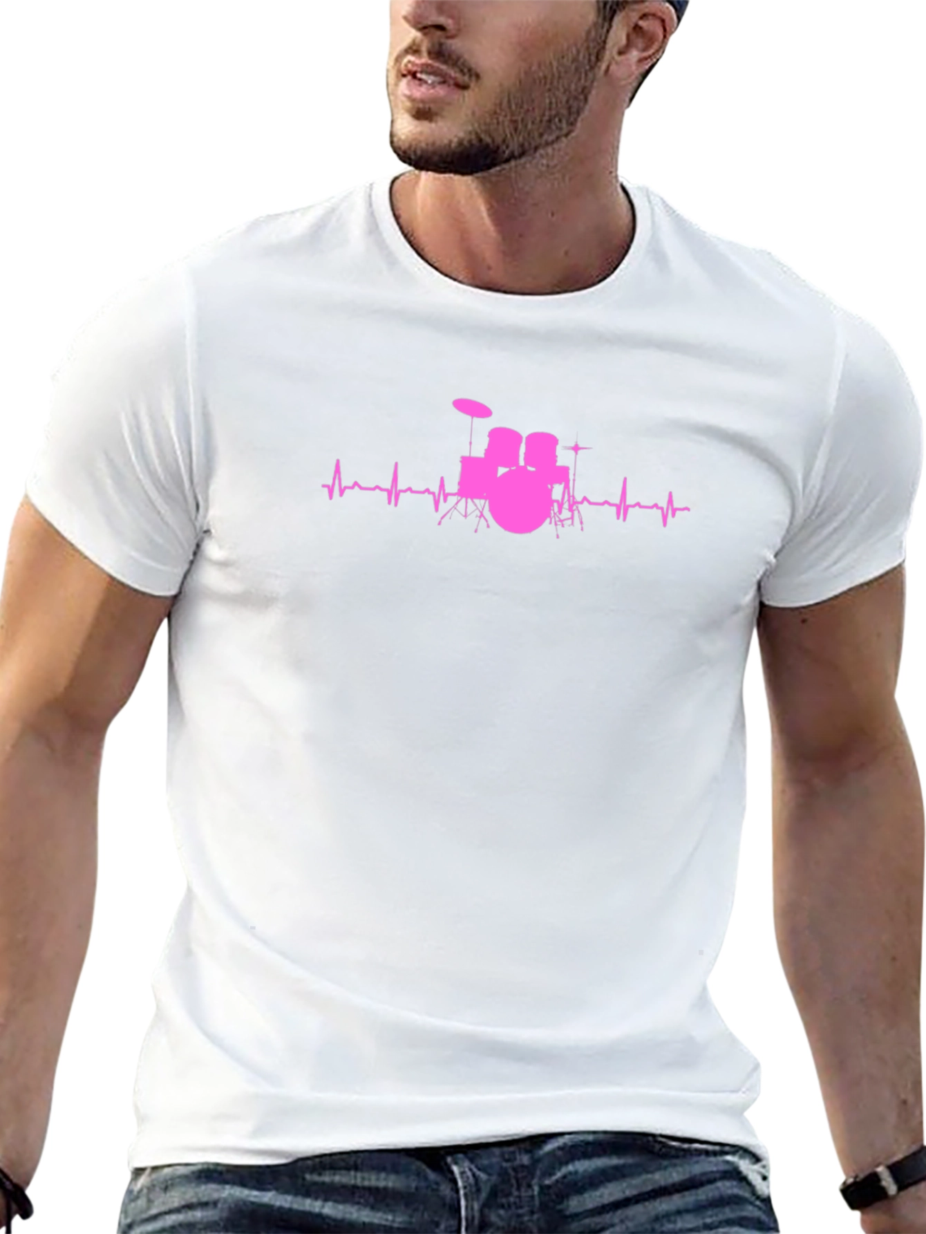 Drumbeat Heartbeat Graphic Tee