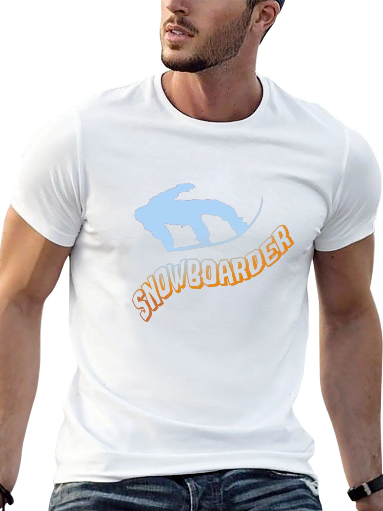 Snowboarder Graphic Tee - Black T-Shirt