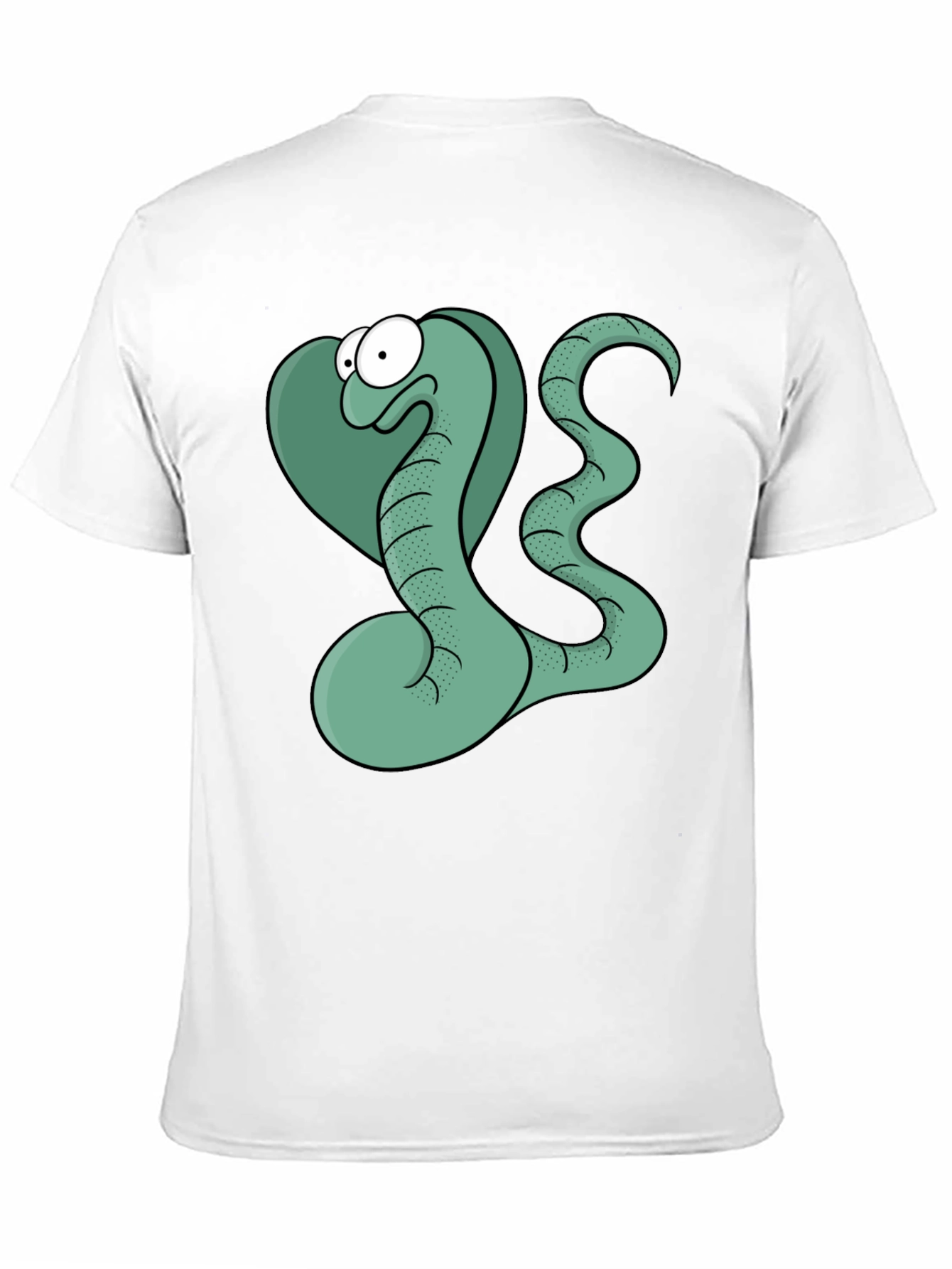 Cartoon Snake Graphic T-Shirt - Funny Mens Tee