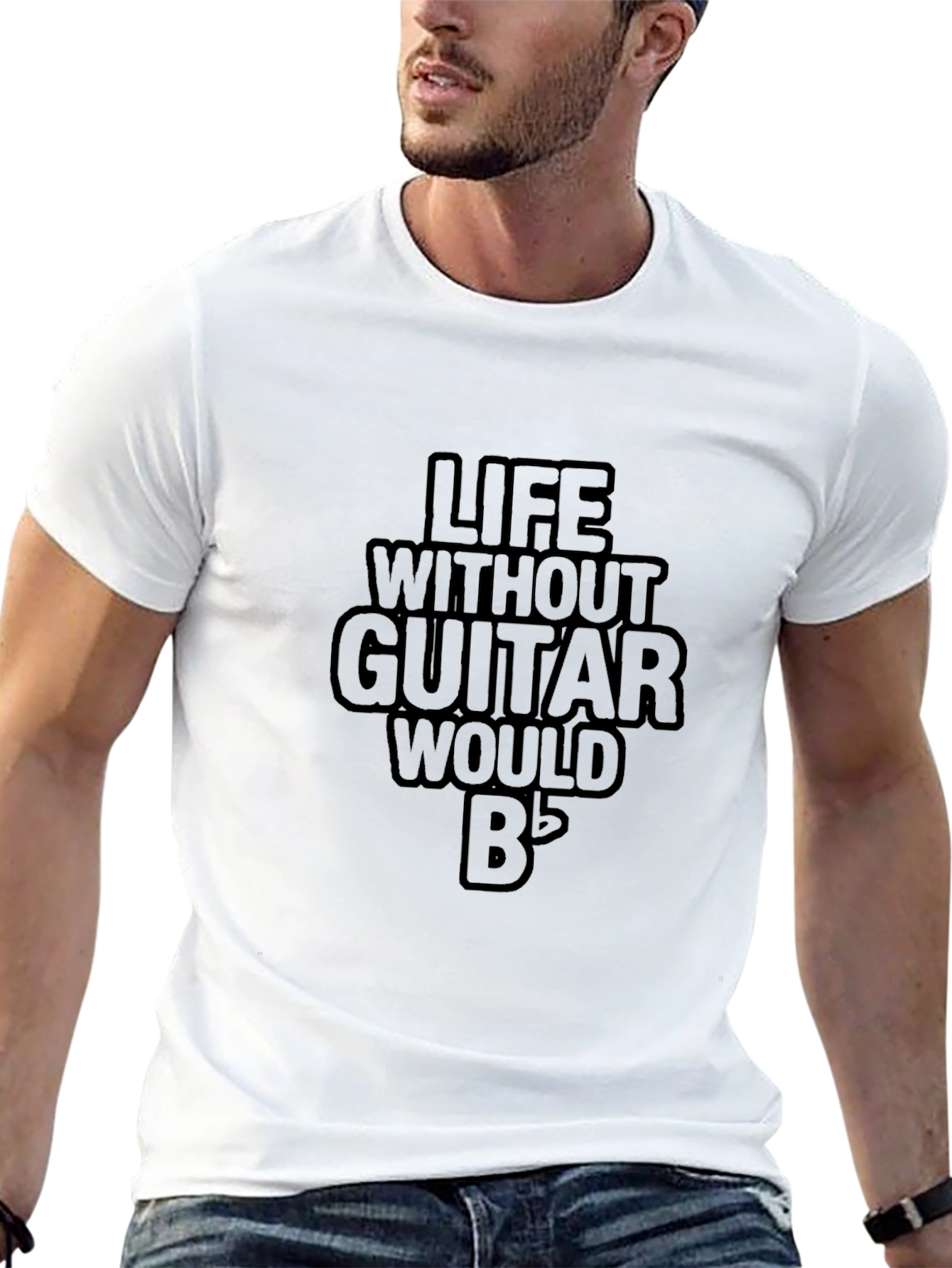 Life Without Guitar T-Shirt - Musician Tee