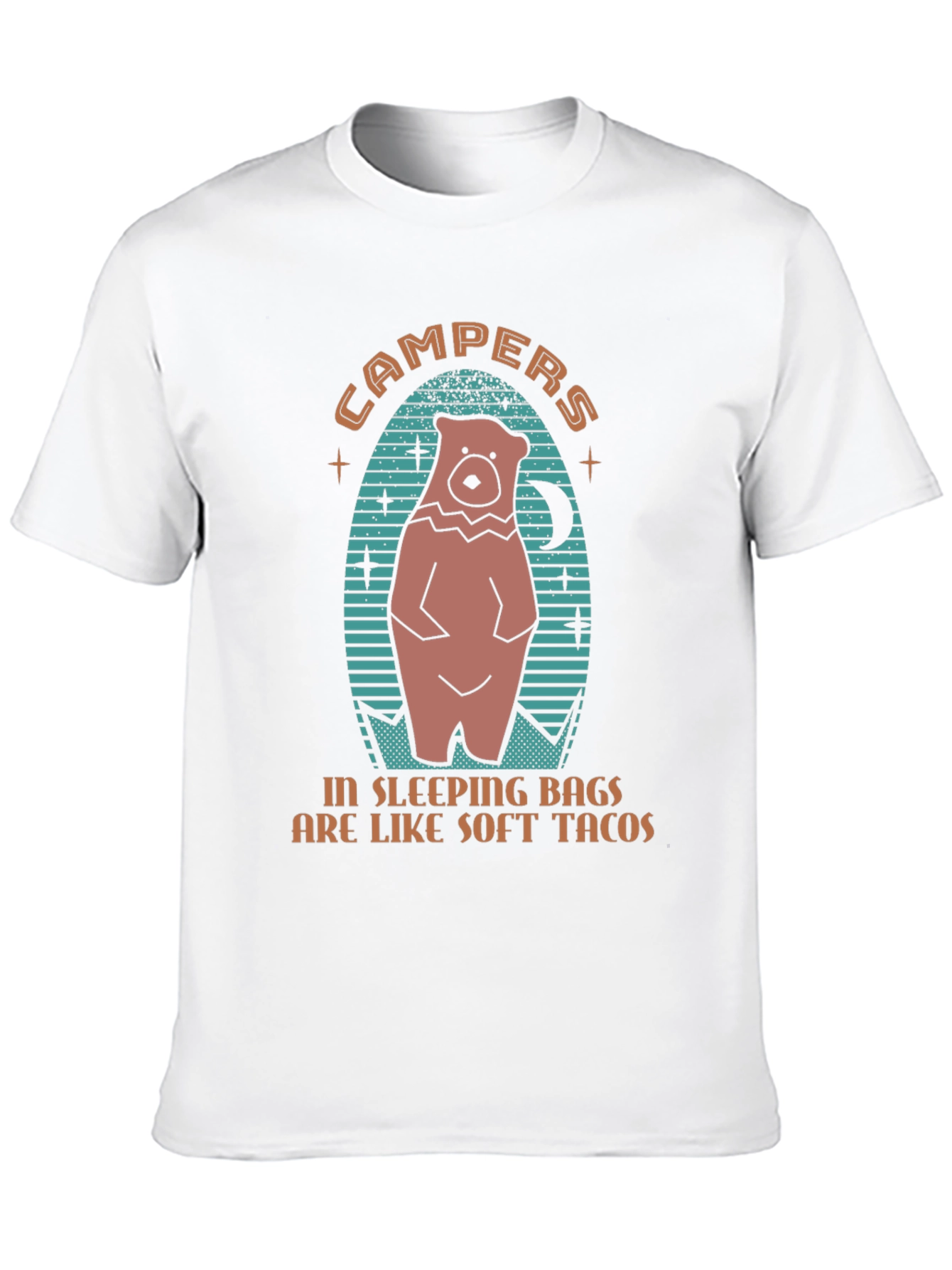 Campers Sleeping Bags Soft Tacos Graphic Tee
