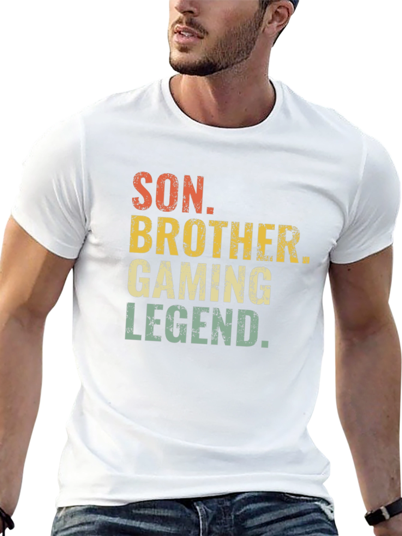 Son Brother Gaming Legend Black T-Shirt