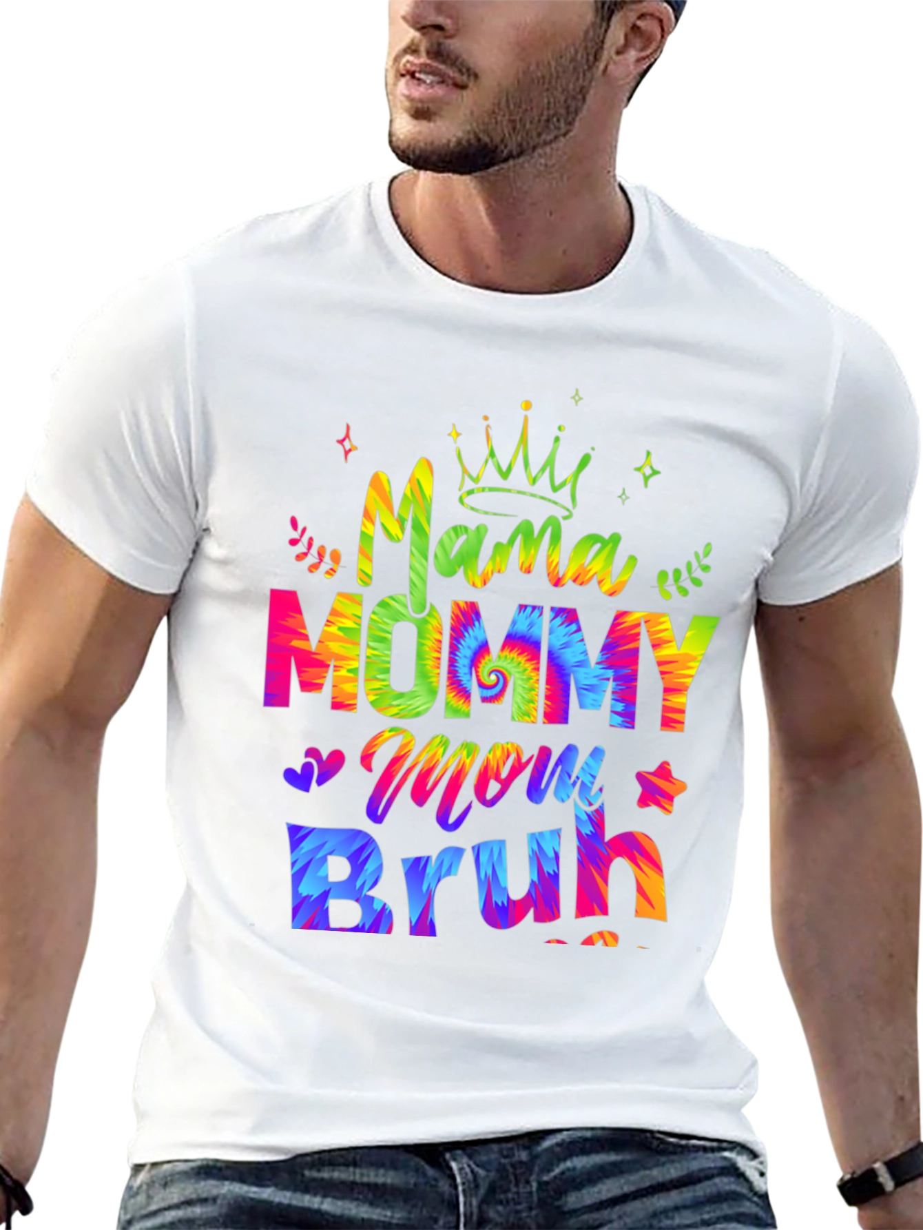 Mama Mommy Mom Bruh T-Shirt - Tie Dye Design