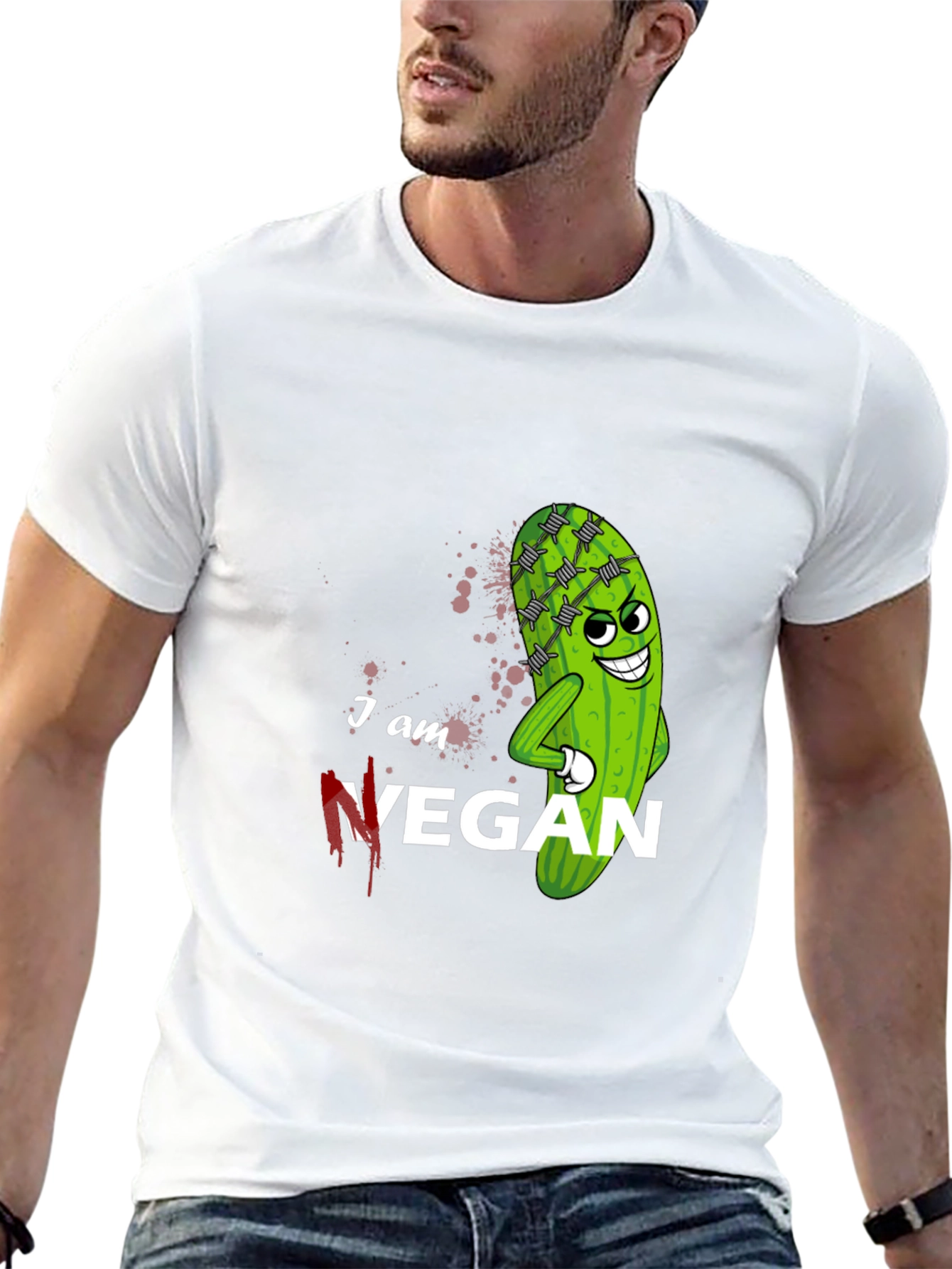 I am Vegan T-Shirt - Funny Vegan Graphic Tee