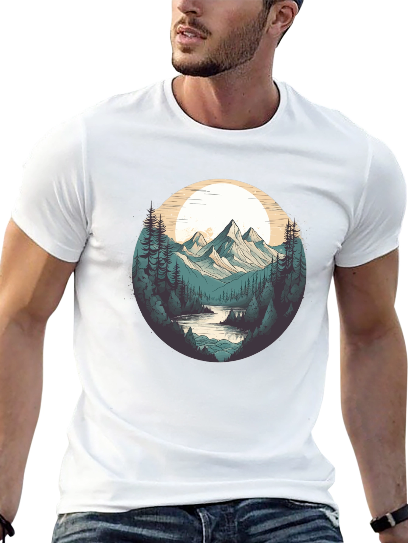 Natures Embrace Tee - Mountain & River Design