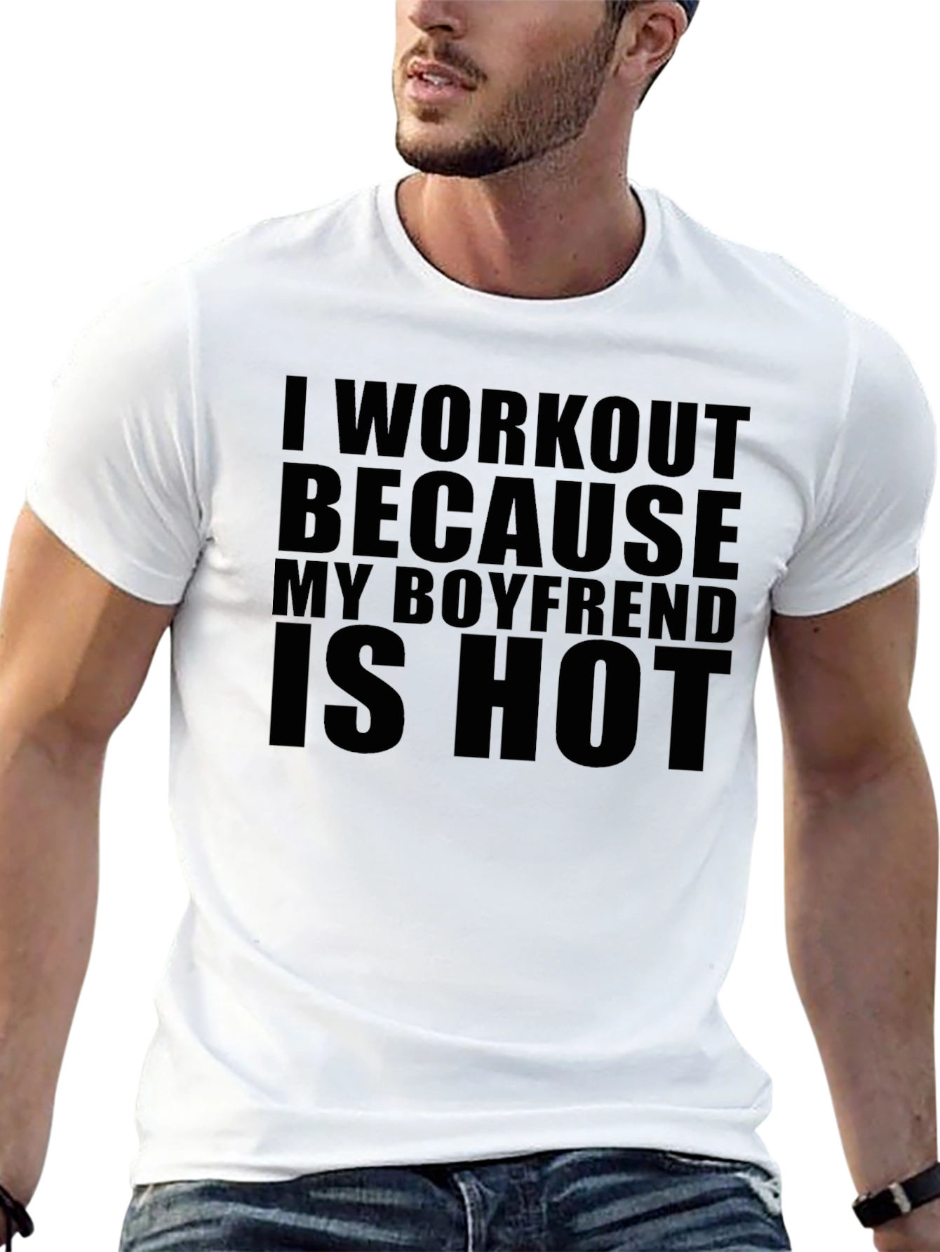 Workout Boyfriend Hot Graphic Tee