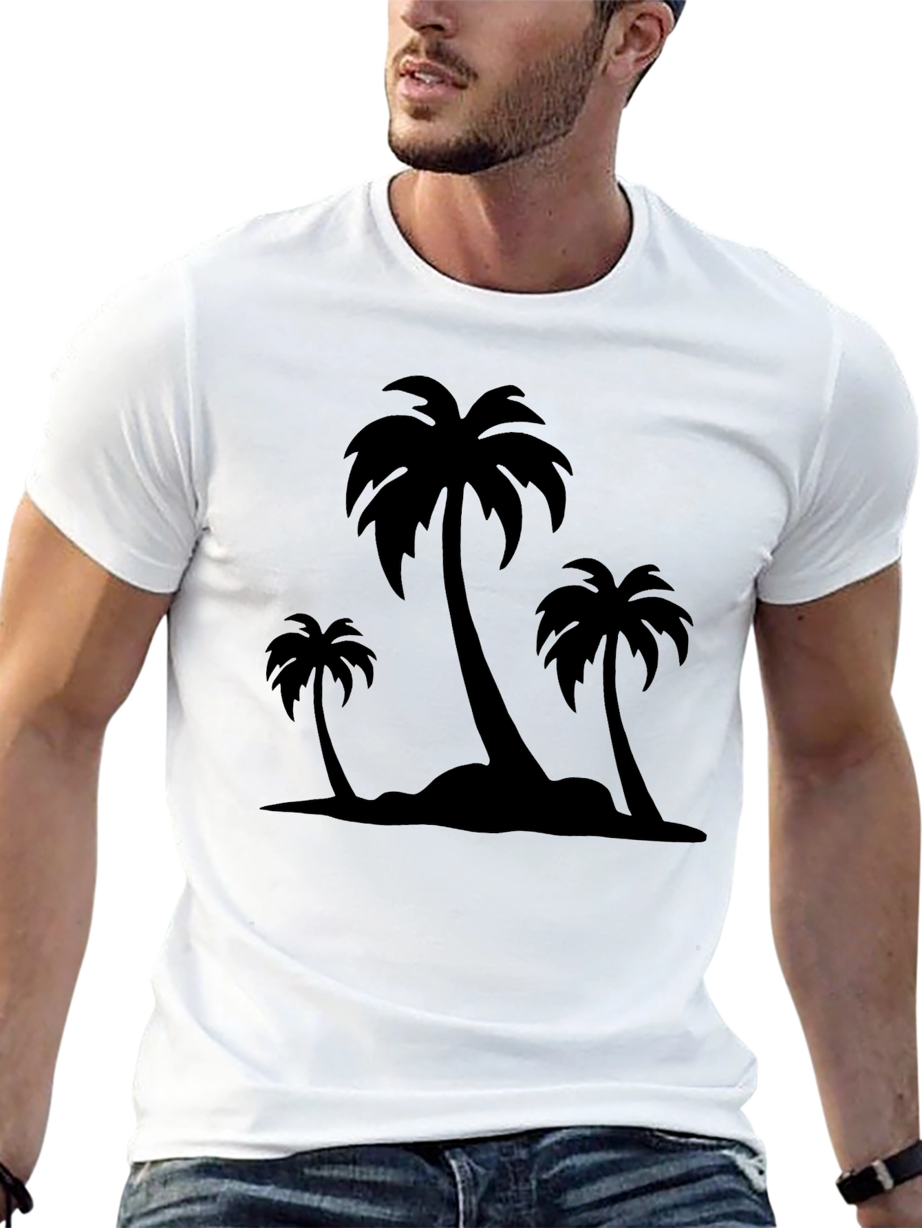 Palm Tree Graphic Tee - Island Vibes T-Shirt