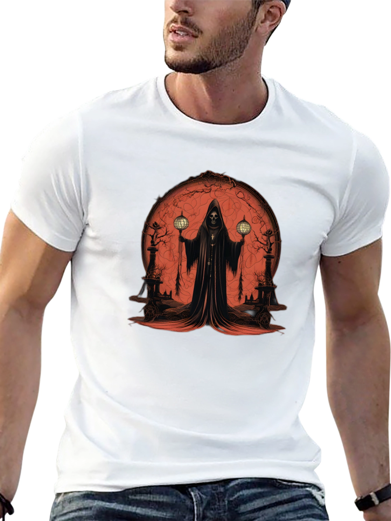 Grim Reaper Graphic Tee - Mens Black T-Shirt