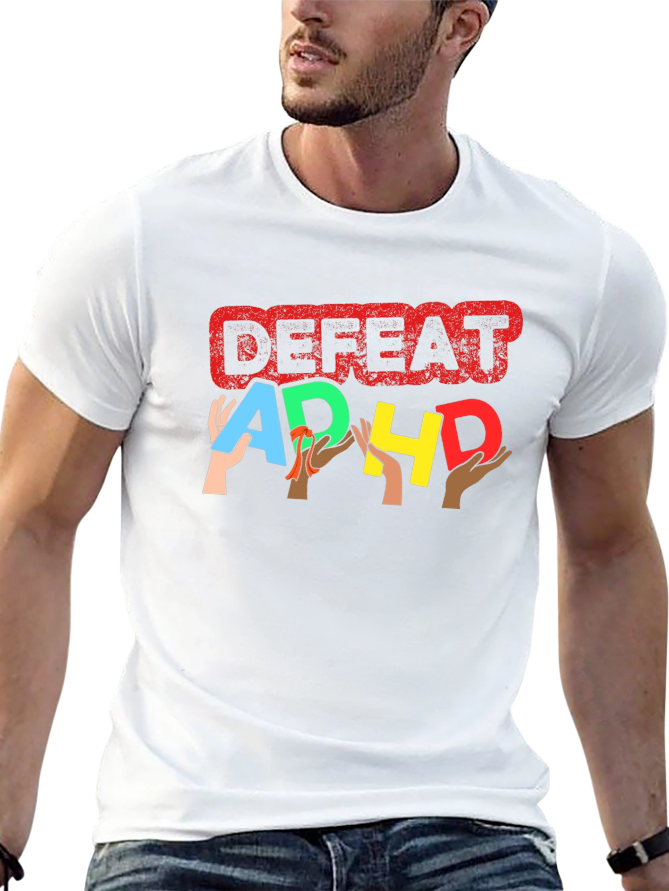 Defeat ADHD Awareness T-Shirt