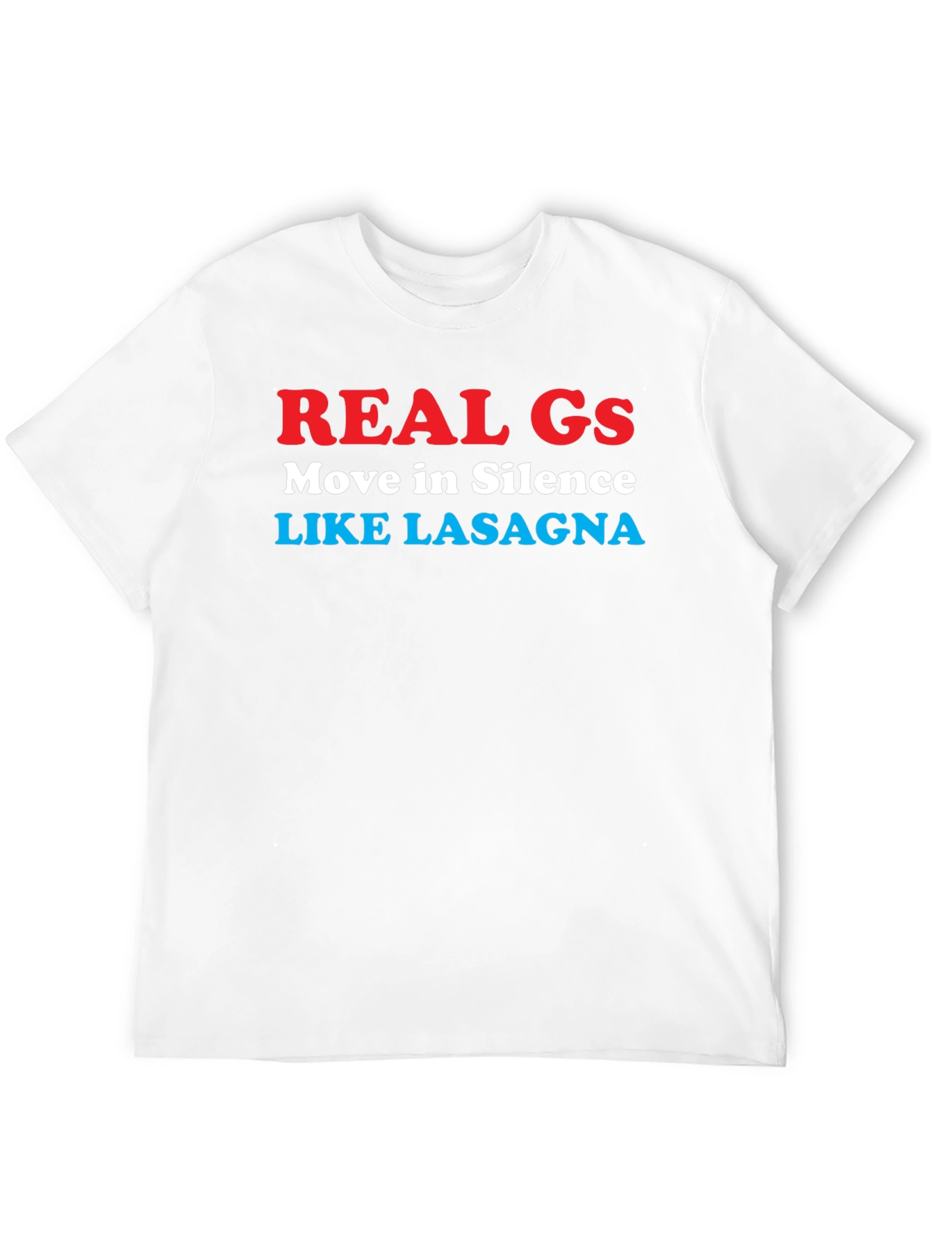 Real Gs Lasagna Graphic T-Shirt - Humor Tee