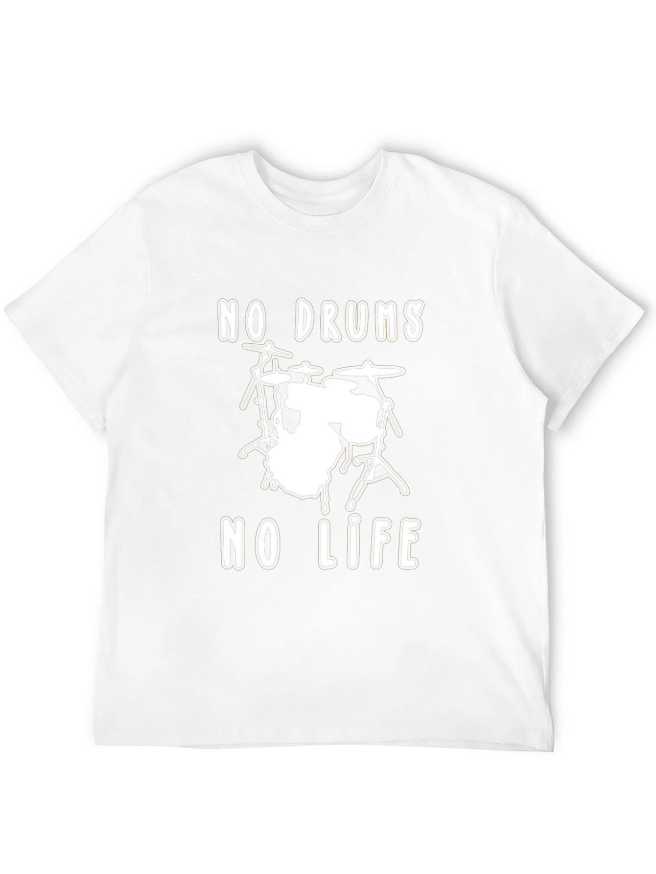 No Drums No Life Graphic Tee - Musician T-Shirt