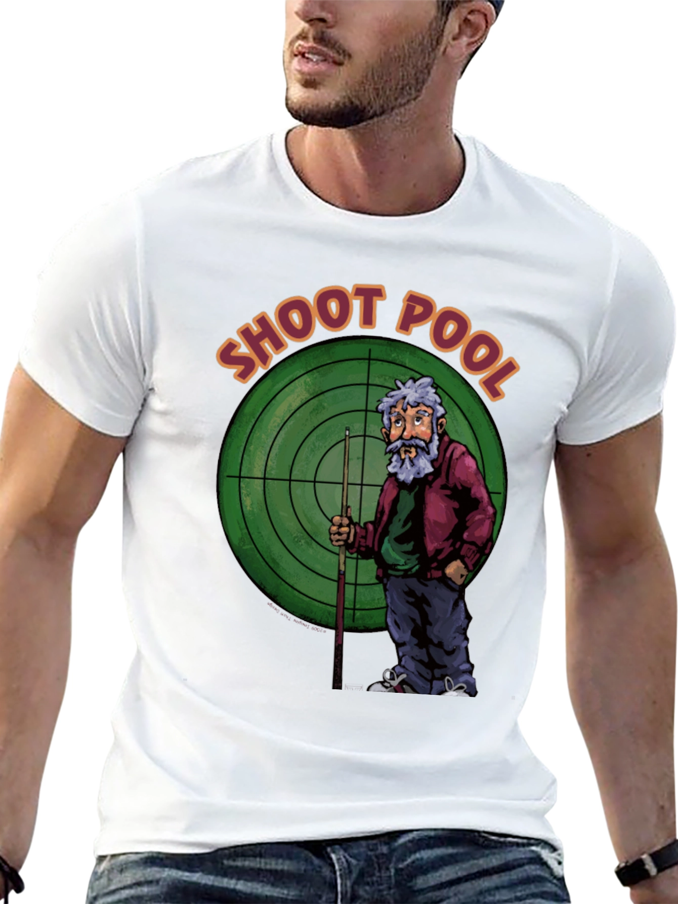 Shoot Pool Graphic T-Shirt Billiards Tee