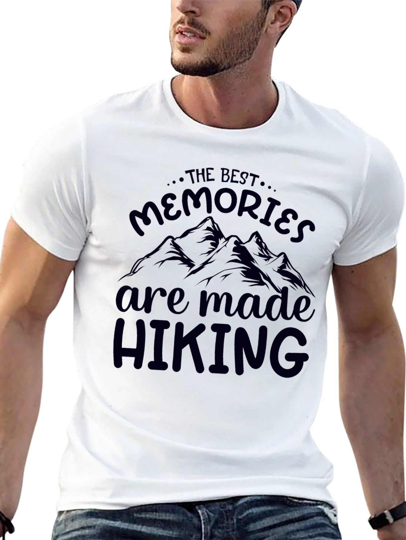 Hiking Memories T-Shirt - Mountain Design