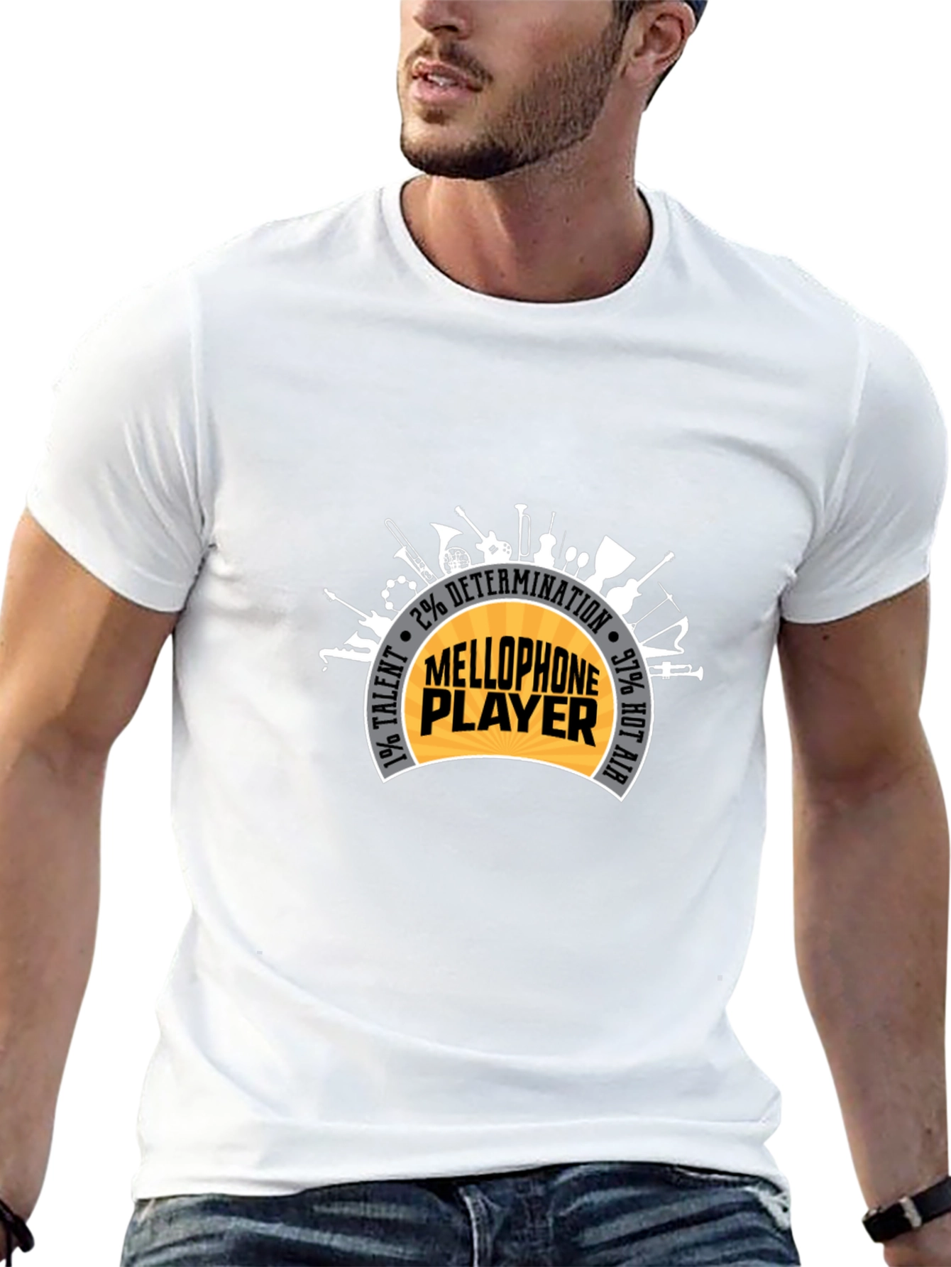 Mellophone Player Instrument Graphic T-Shirt