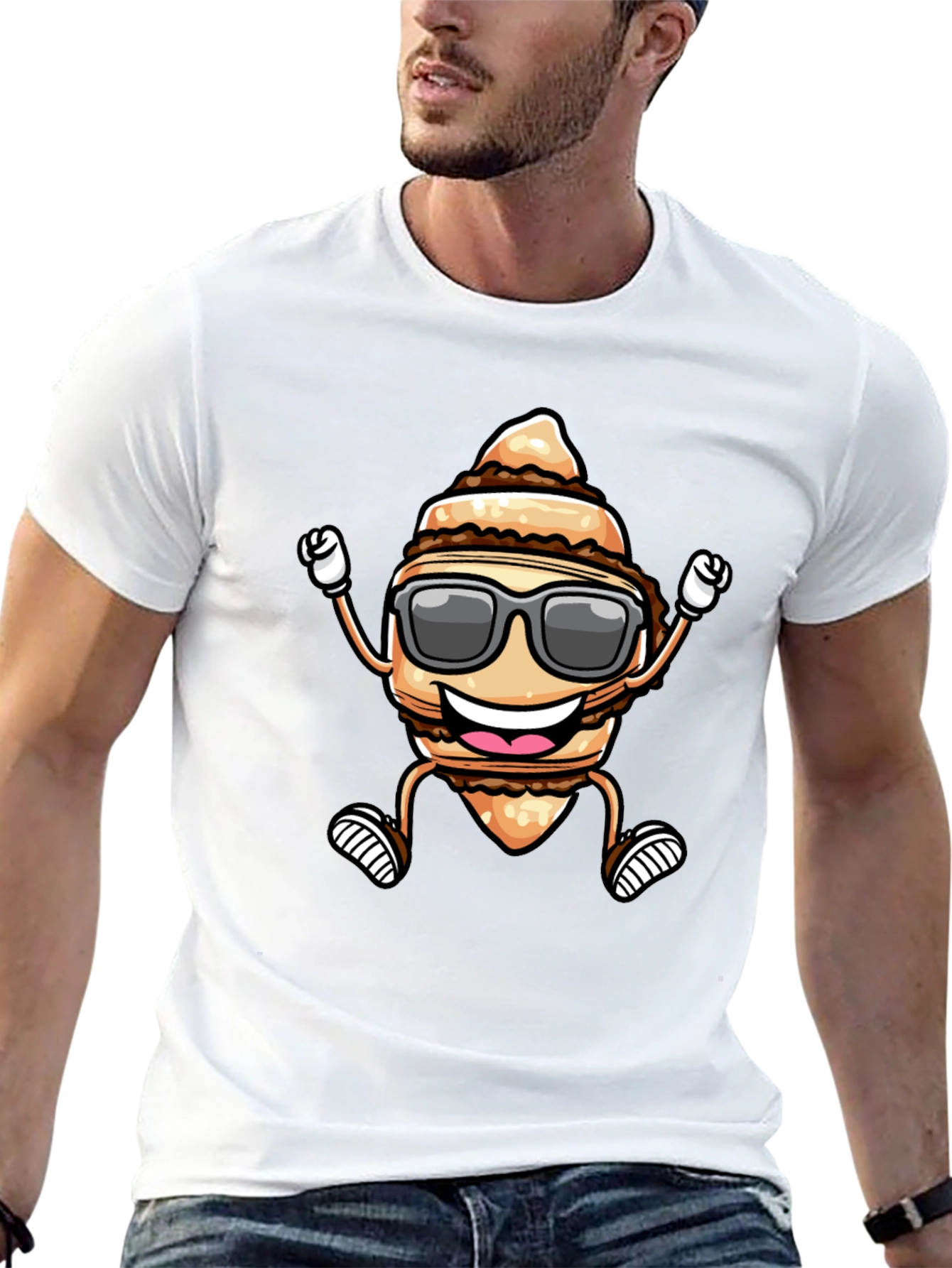 Cool Cartoon Ice Cream T-Shirt